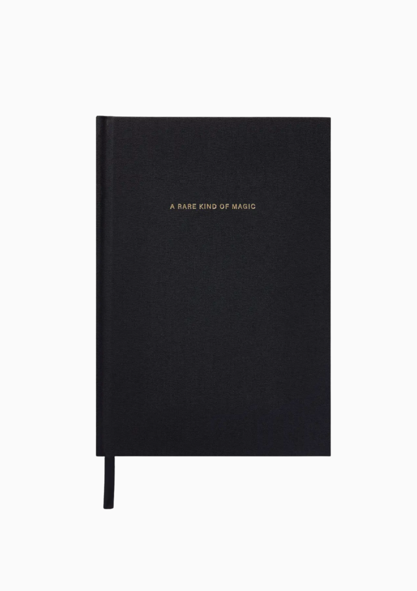 A Rare Kind of Magic Linen Notebook Lined Journal | Black