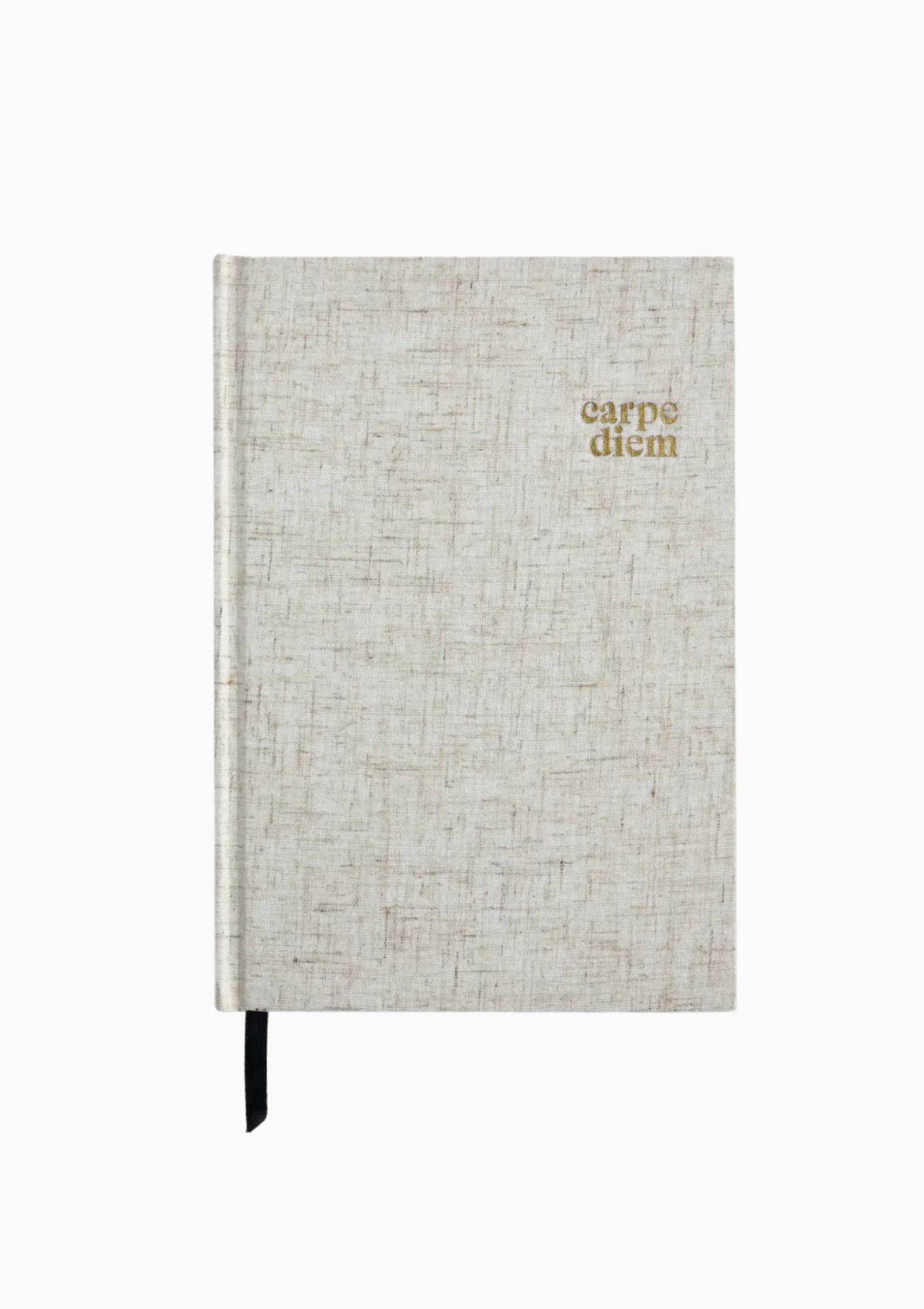 Carpe Diem Linen Notebook Gratitude Journal | Heather Grey