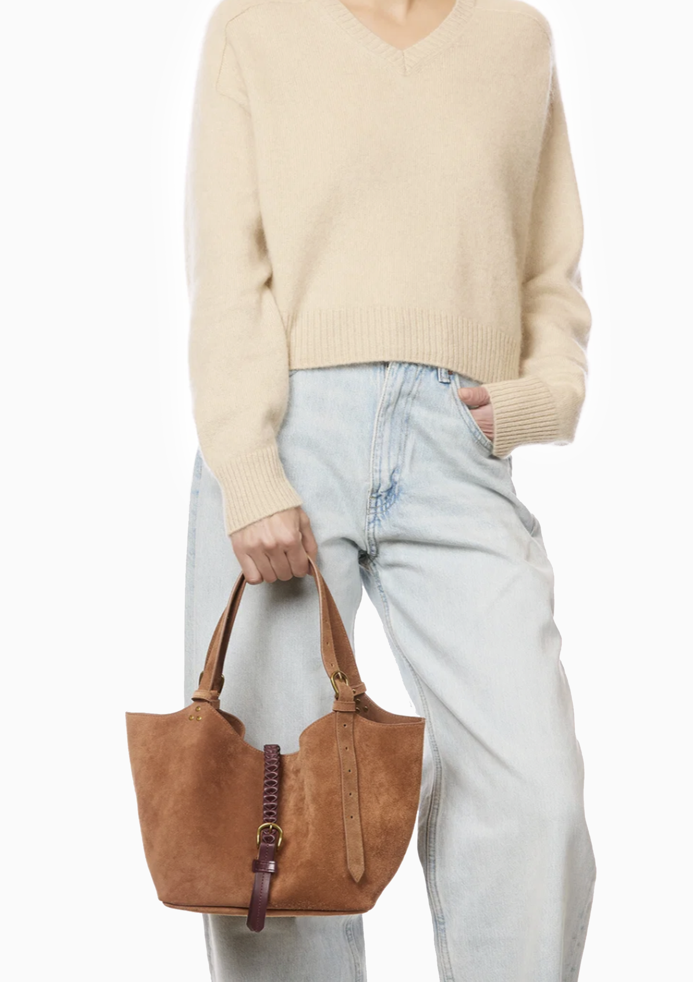 Joseph S | Caramel Split Suede