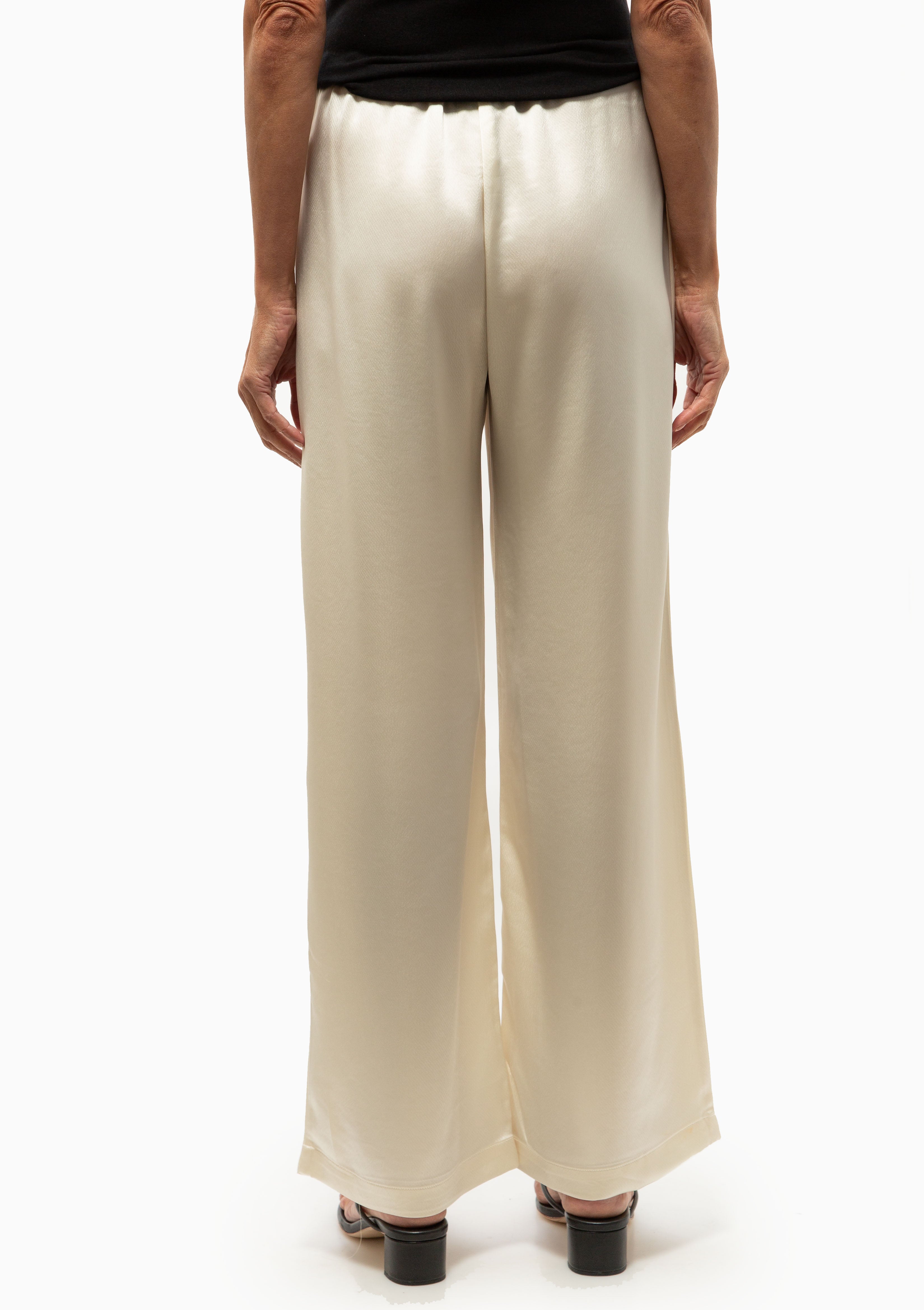 Barb Wide Leg Pant | Creme