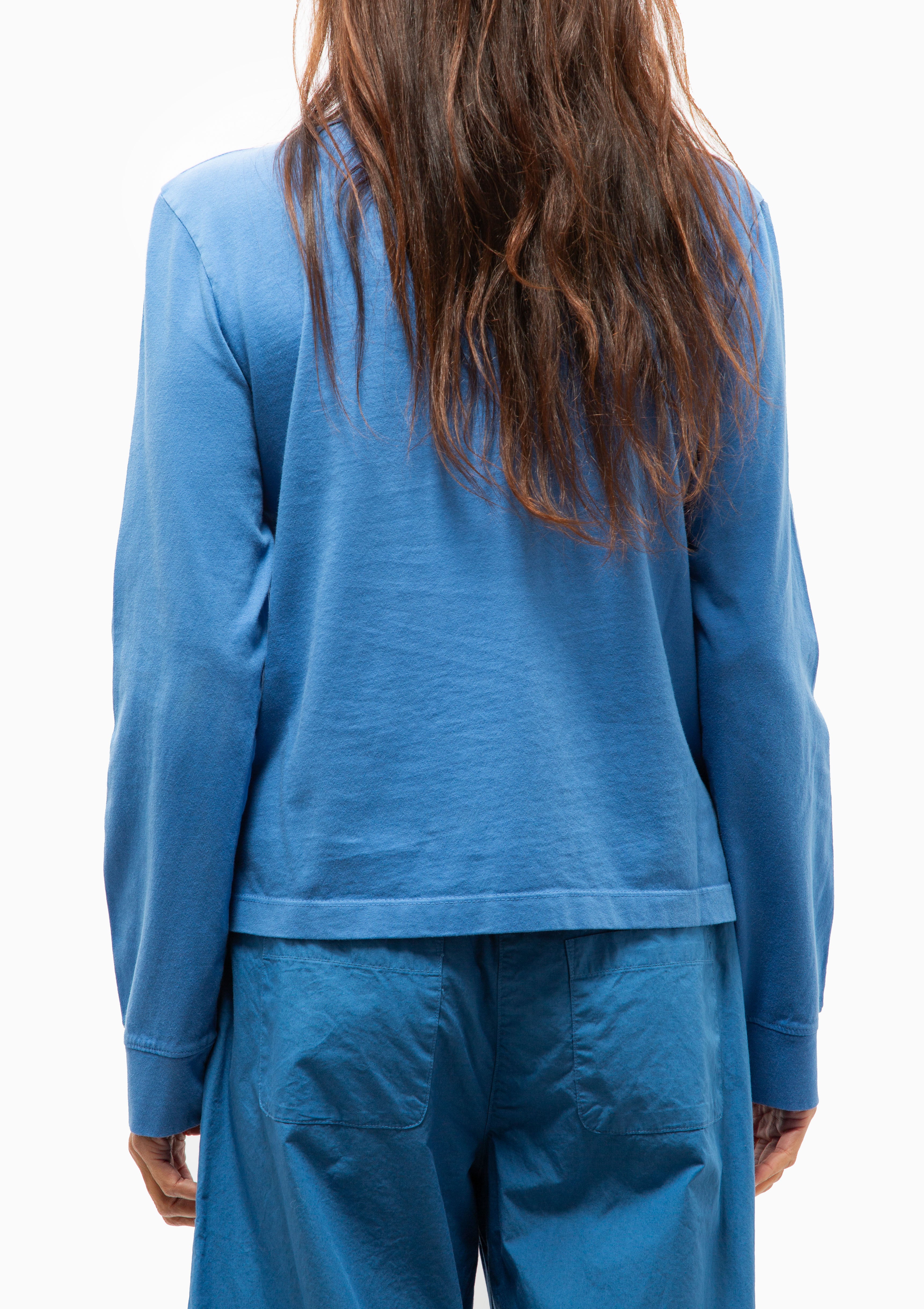 Margo Long Sleeve Polo | Bleuet