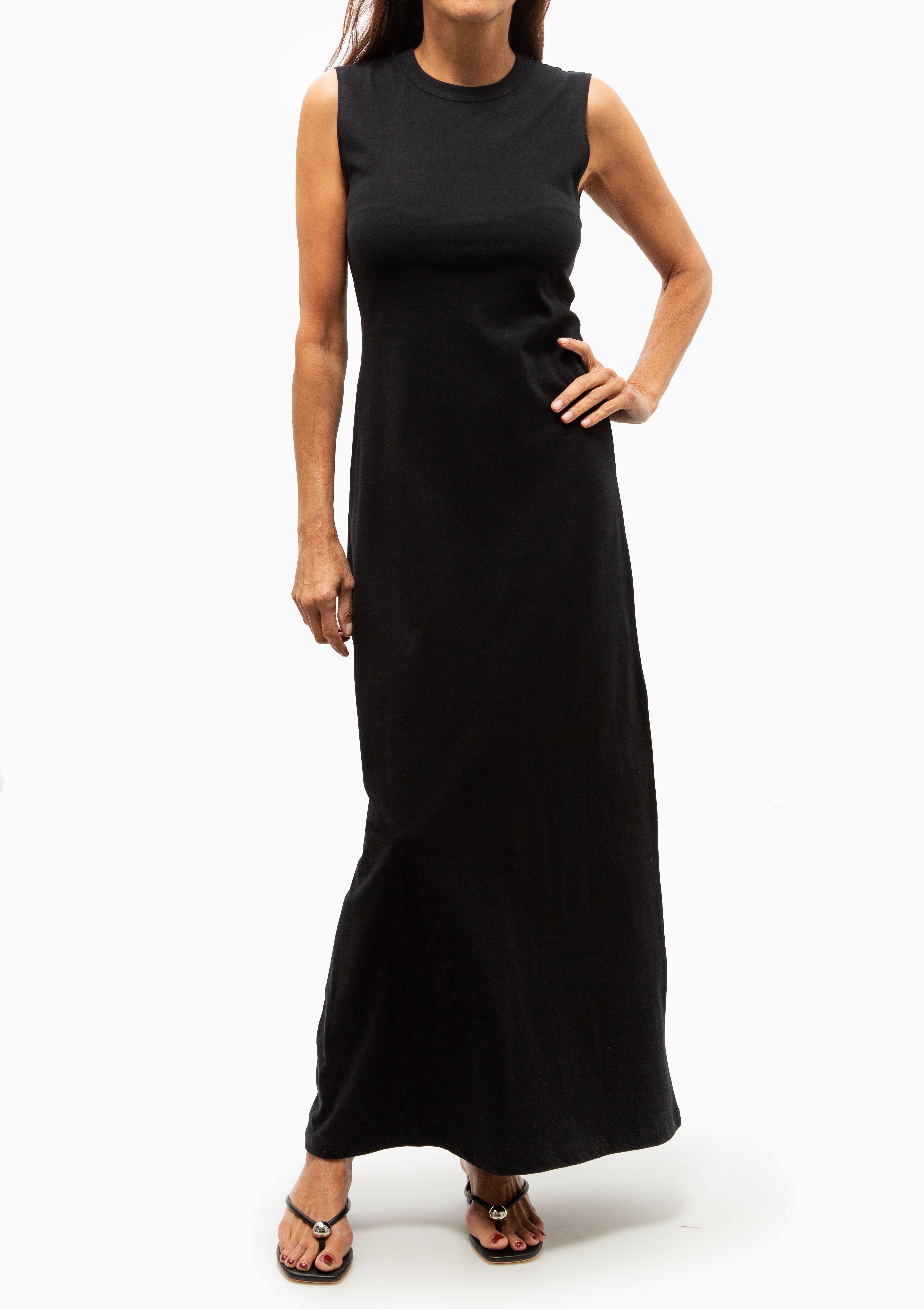 Margo Sleeveless Maxi Dress | Black
