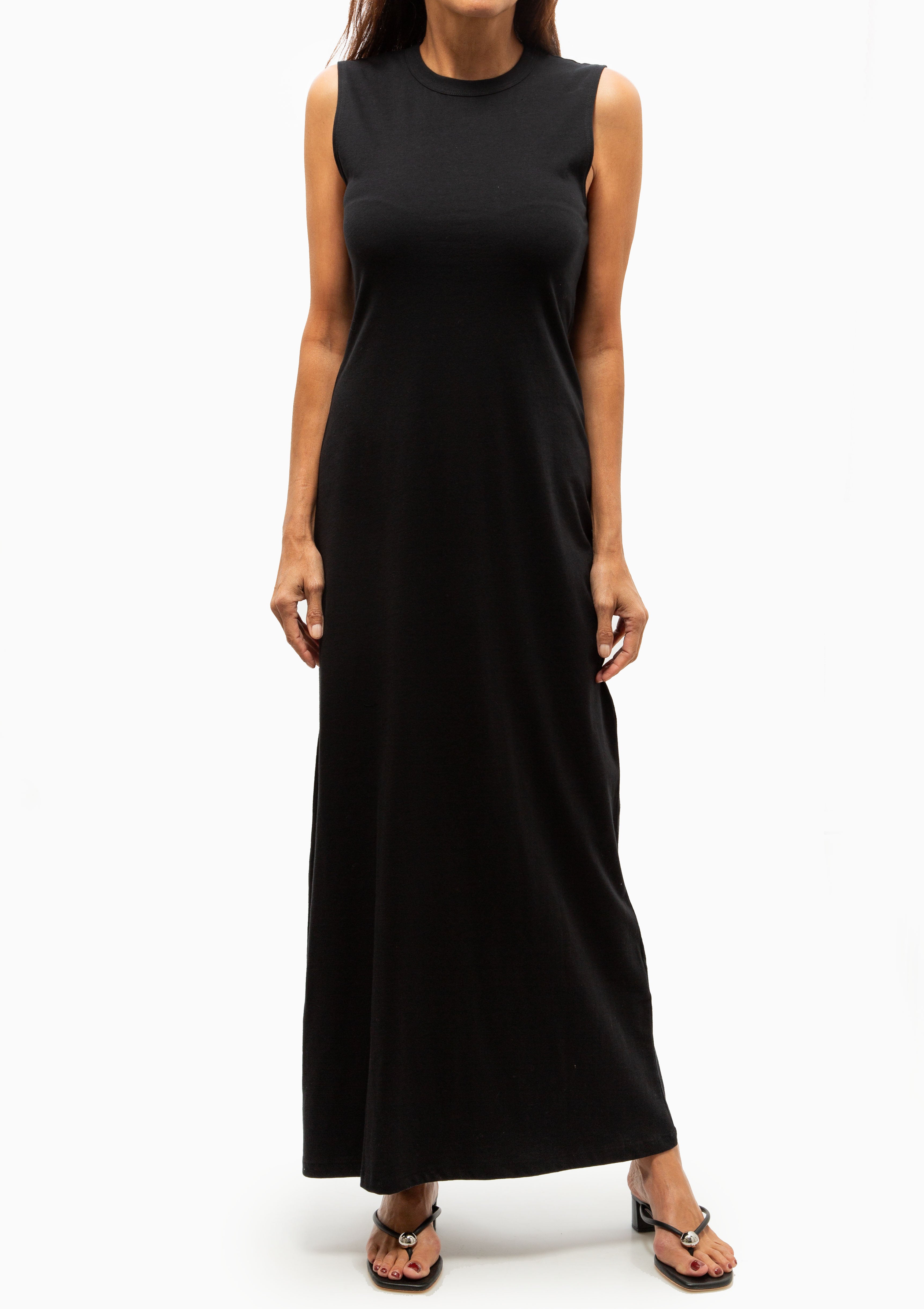 Margo Sleeveless Maxi Dress | Black