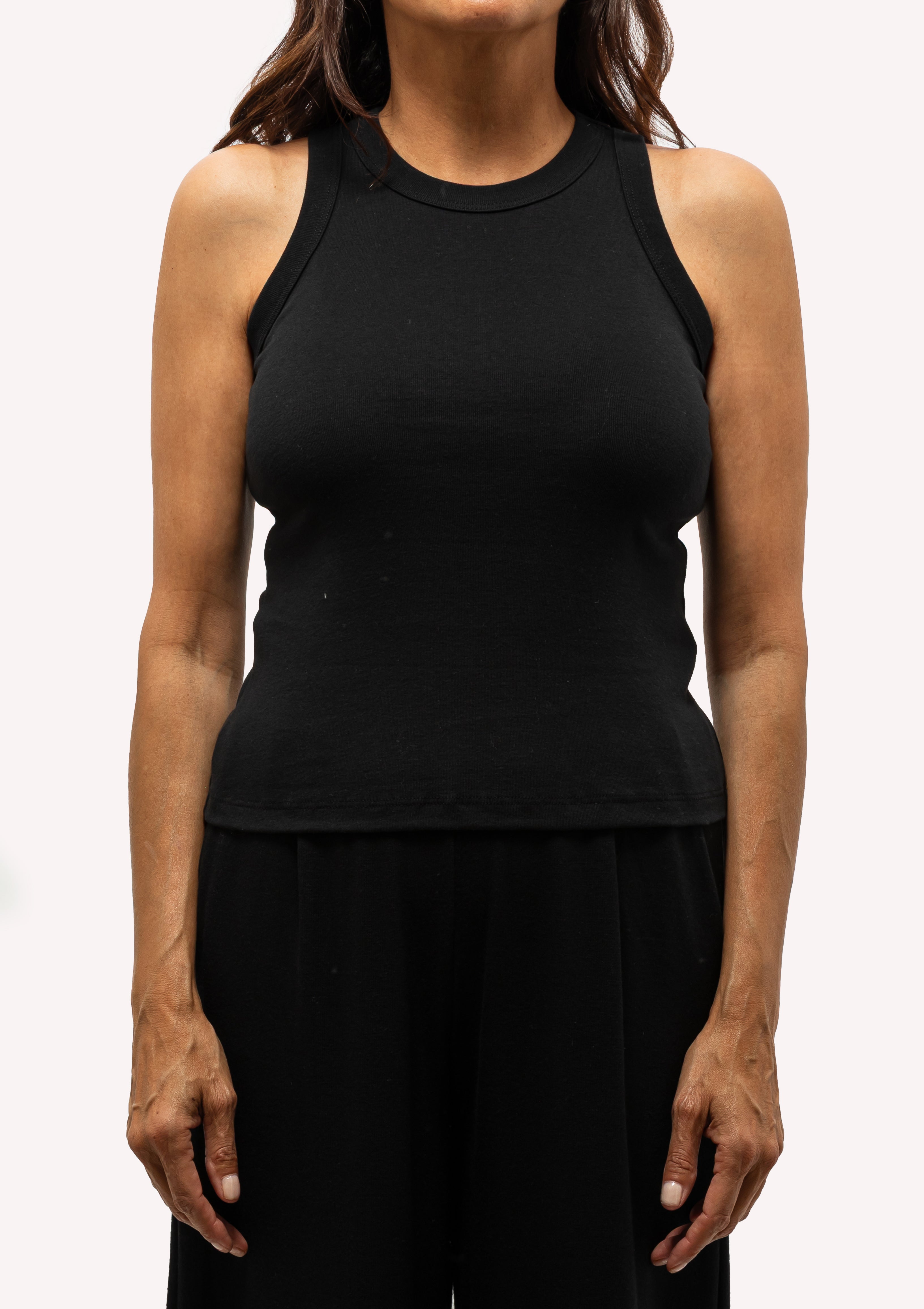 Nando High Neck Tank | Black