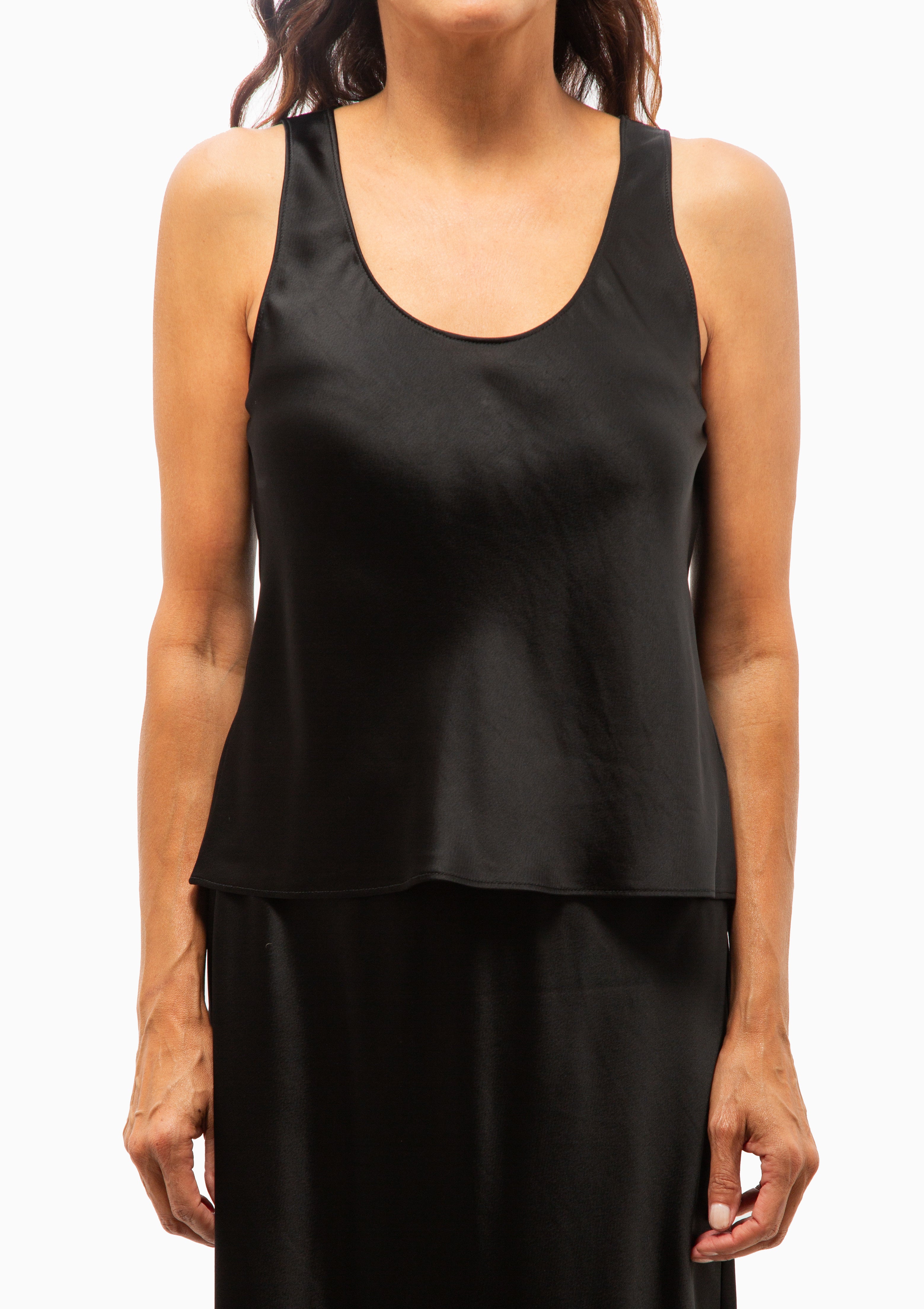 Barb Bias Tank | Black