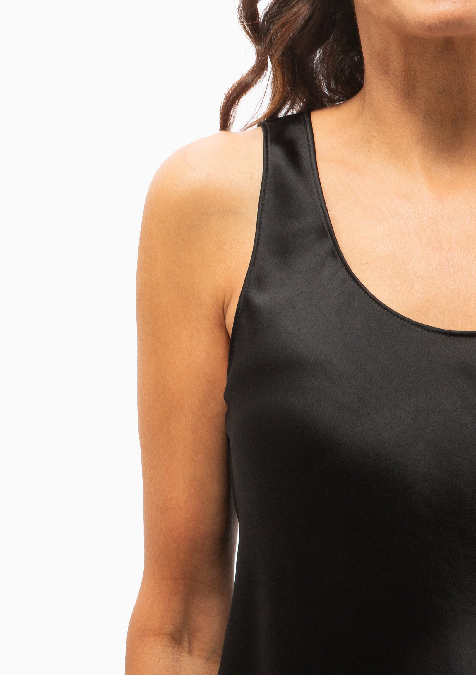 Barb Bias Tank | Black