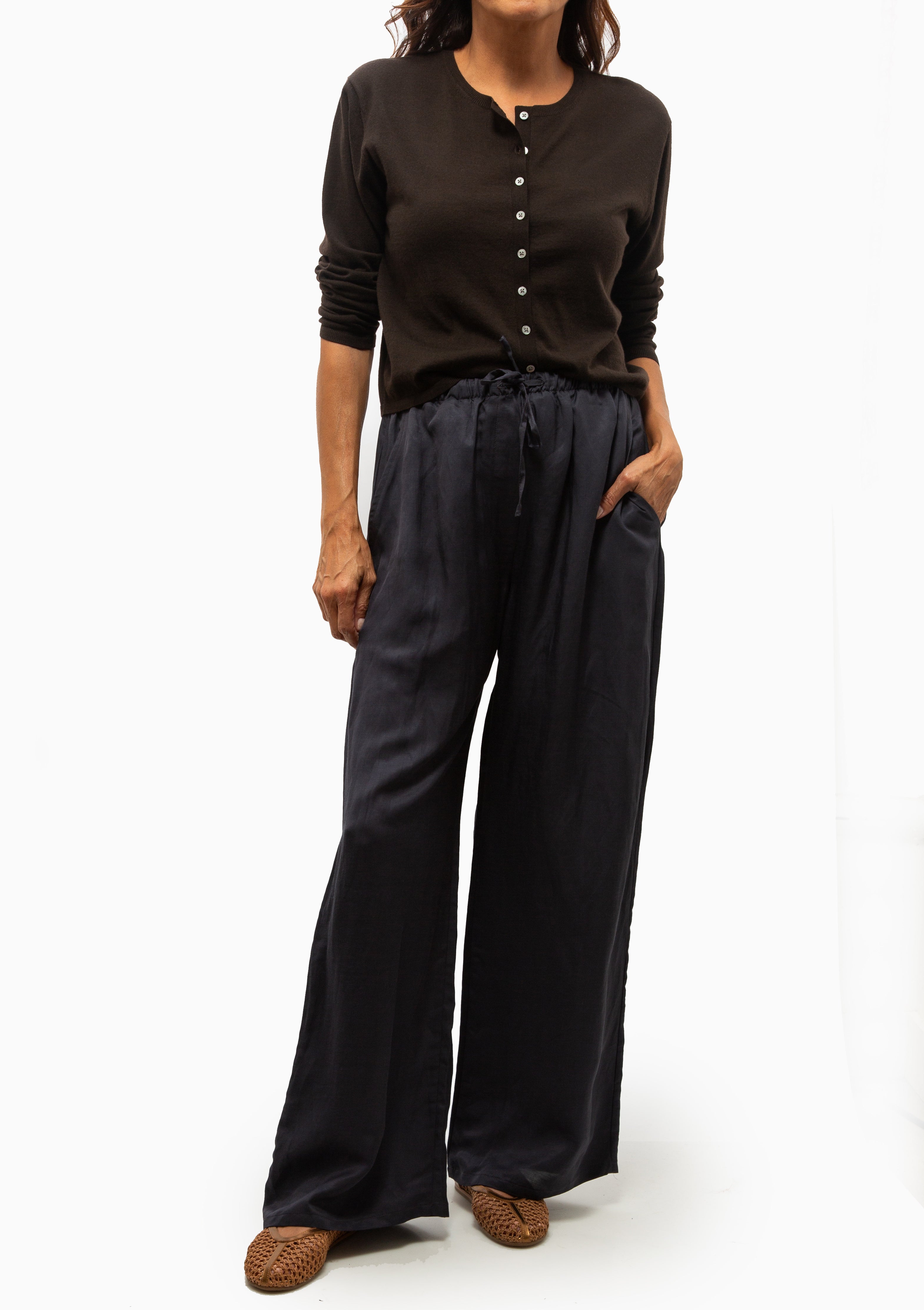James Crew Cardigan | Chocolate