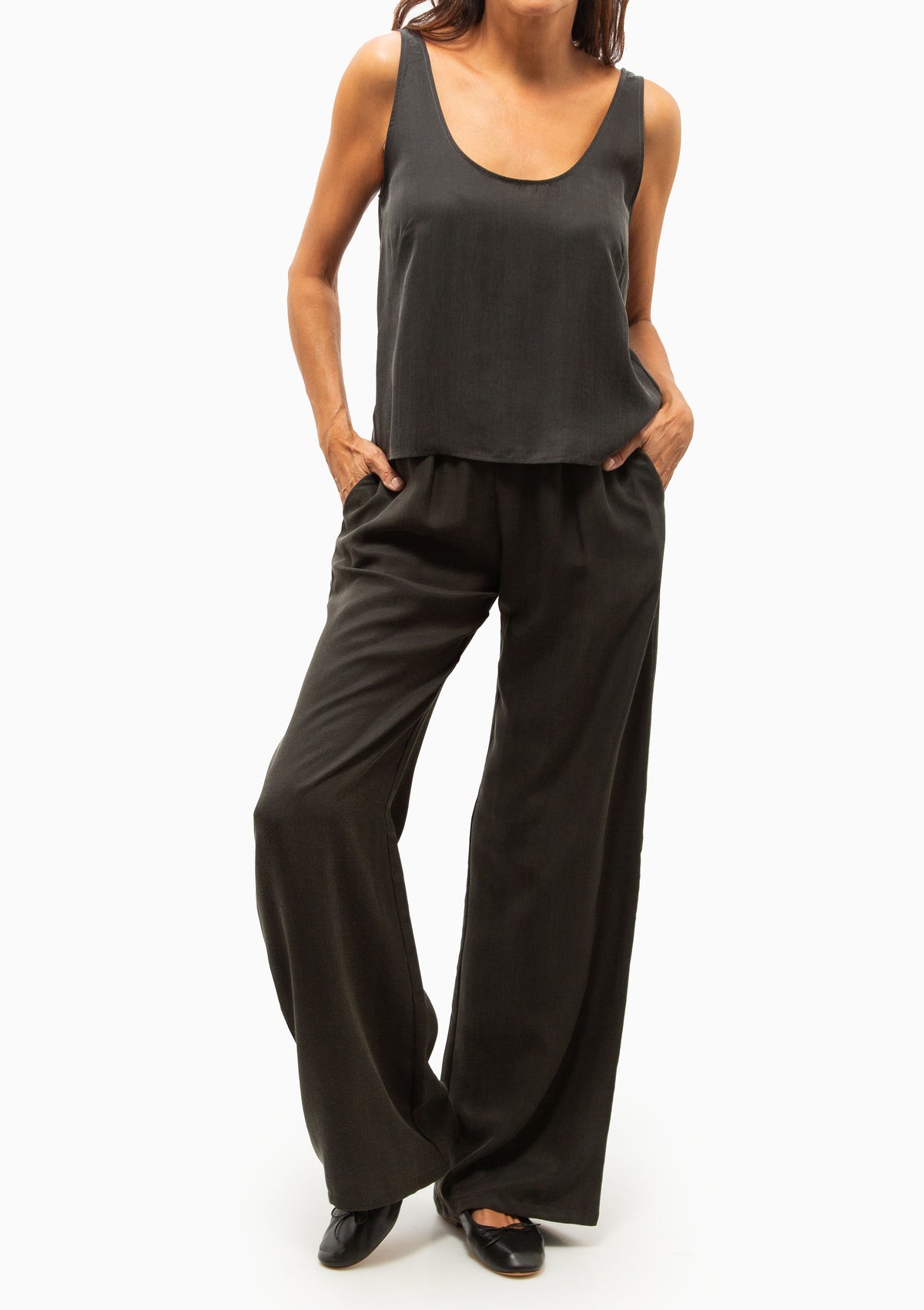 Kim Scoop Tank | Slate