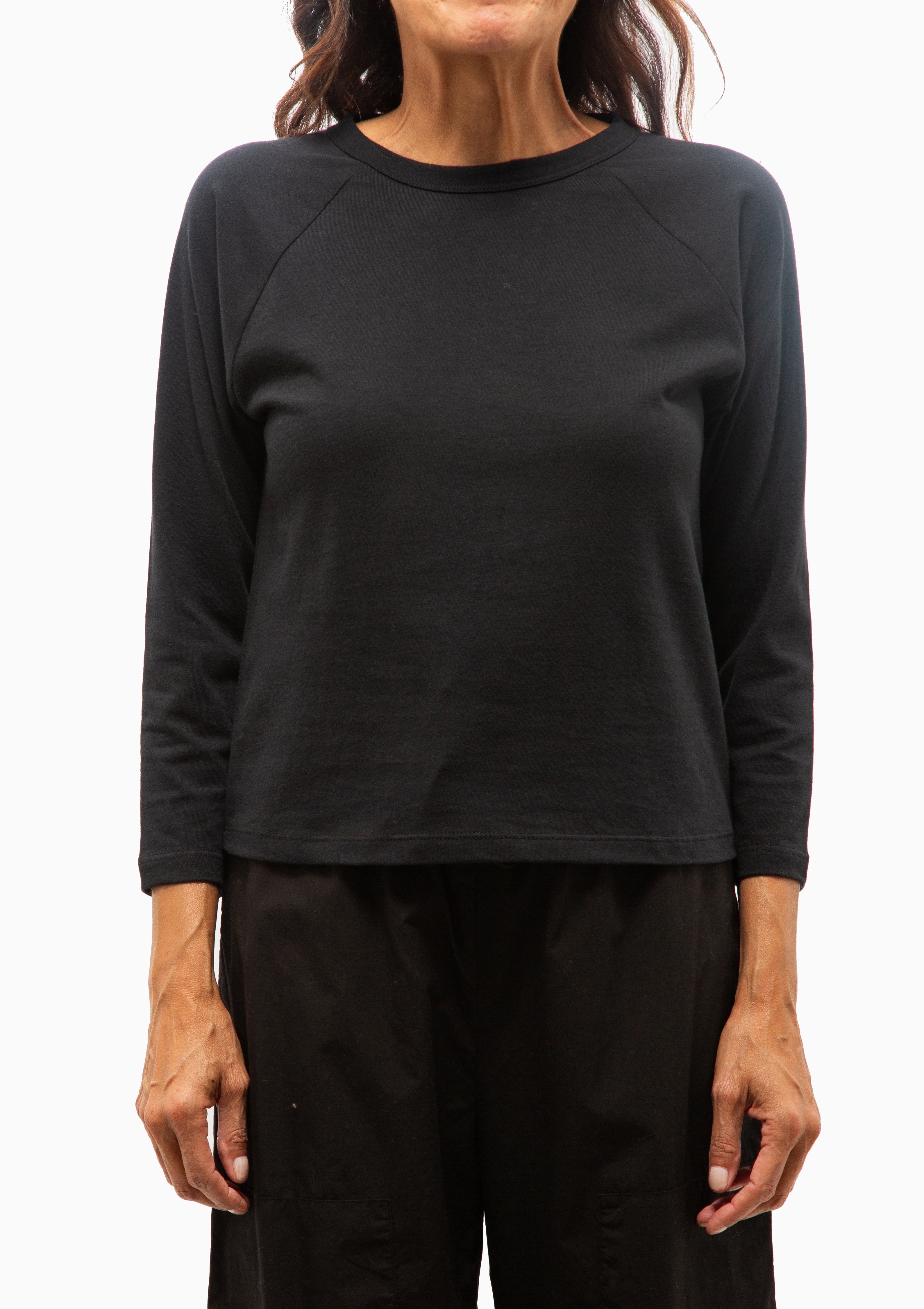 Margo Baseball Tee | Black