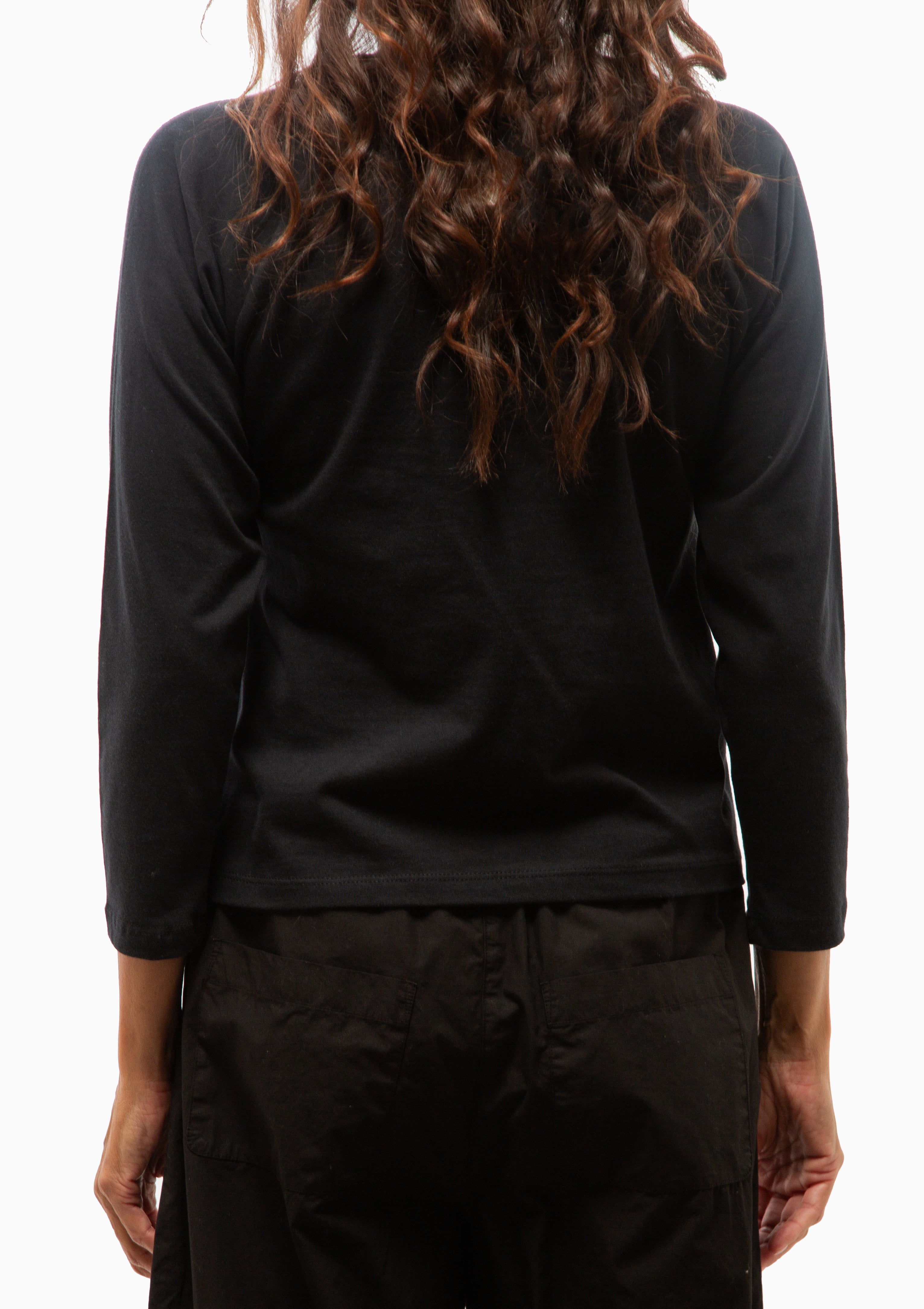 Margo Baseball Tee | Black
