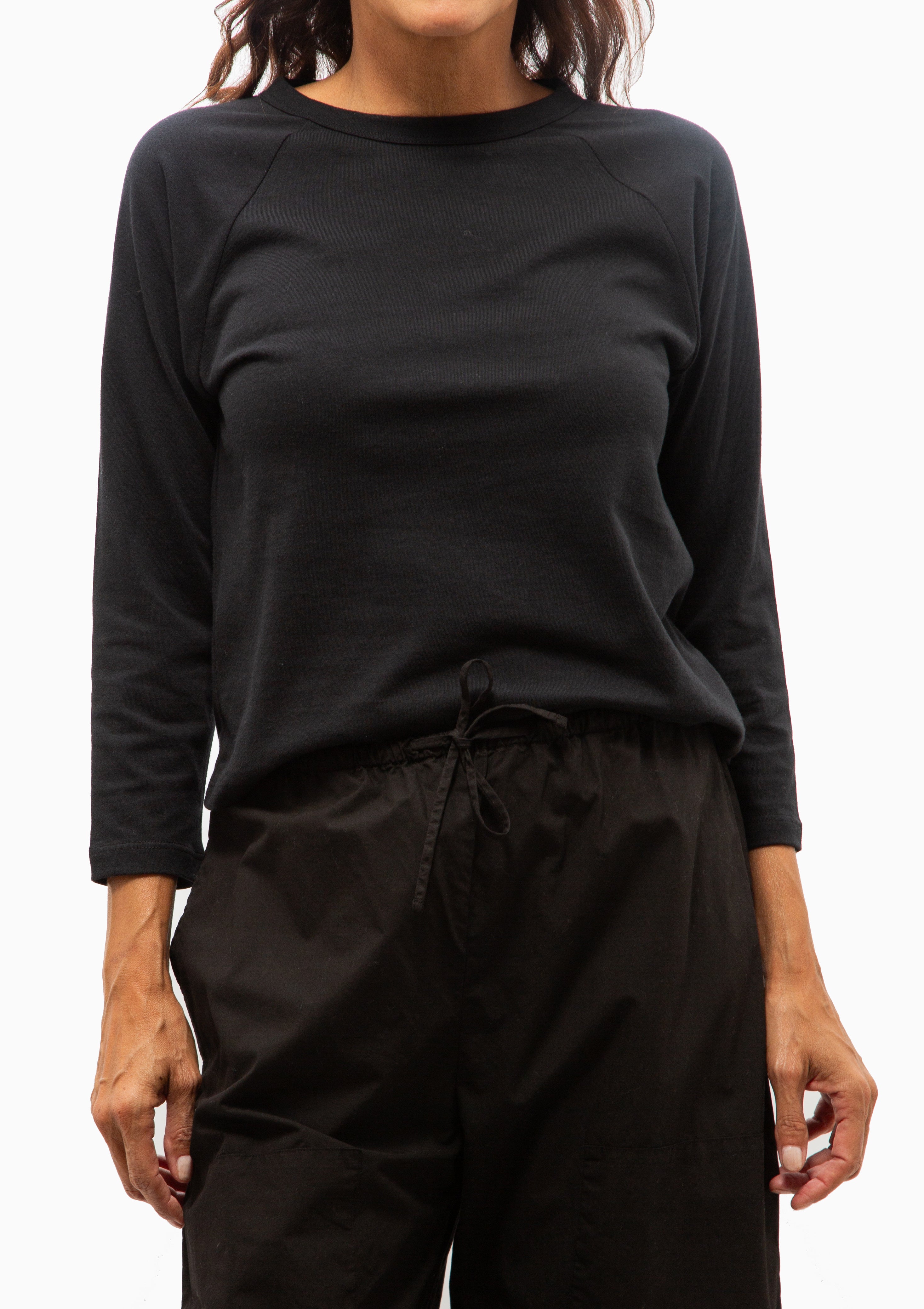 Margo Baseball Tee | Black