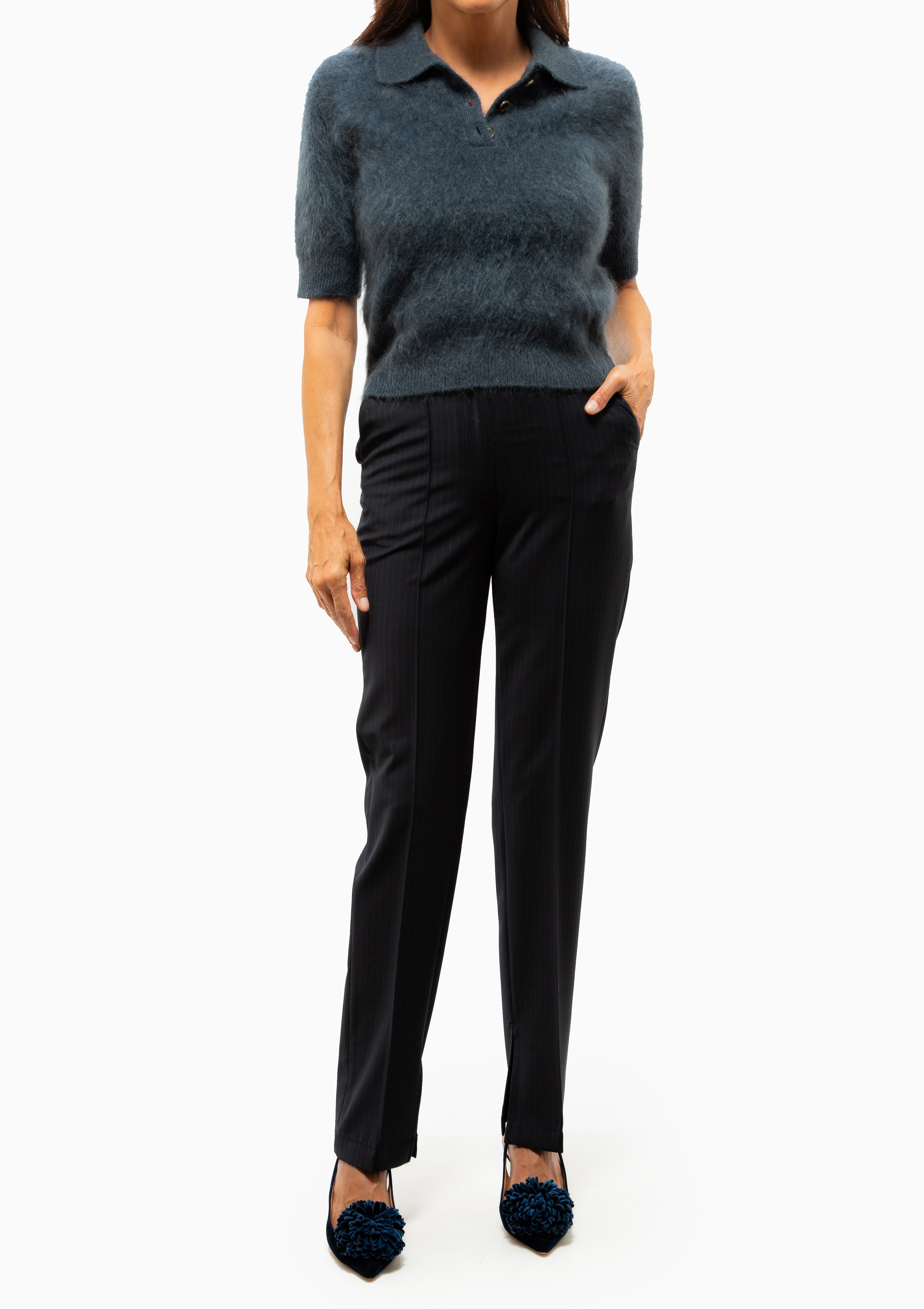 Carolyn Sweater | Night Fall Brushed