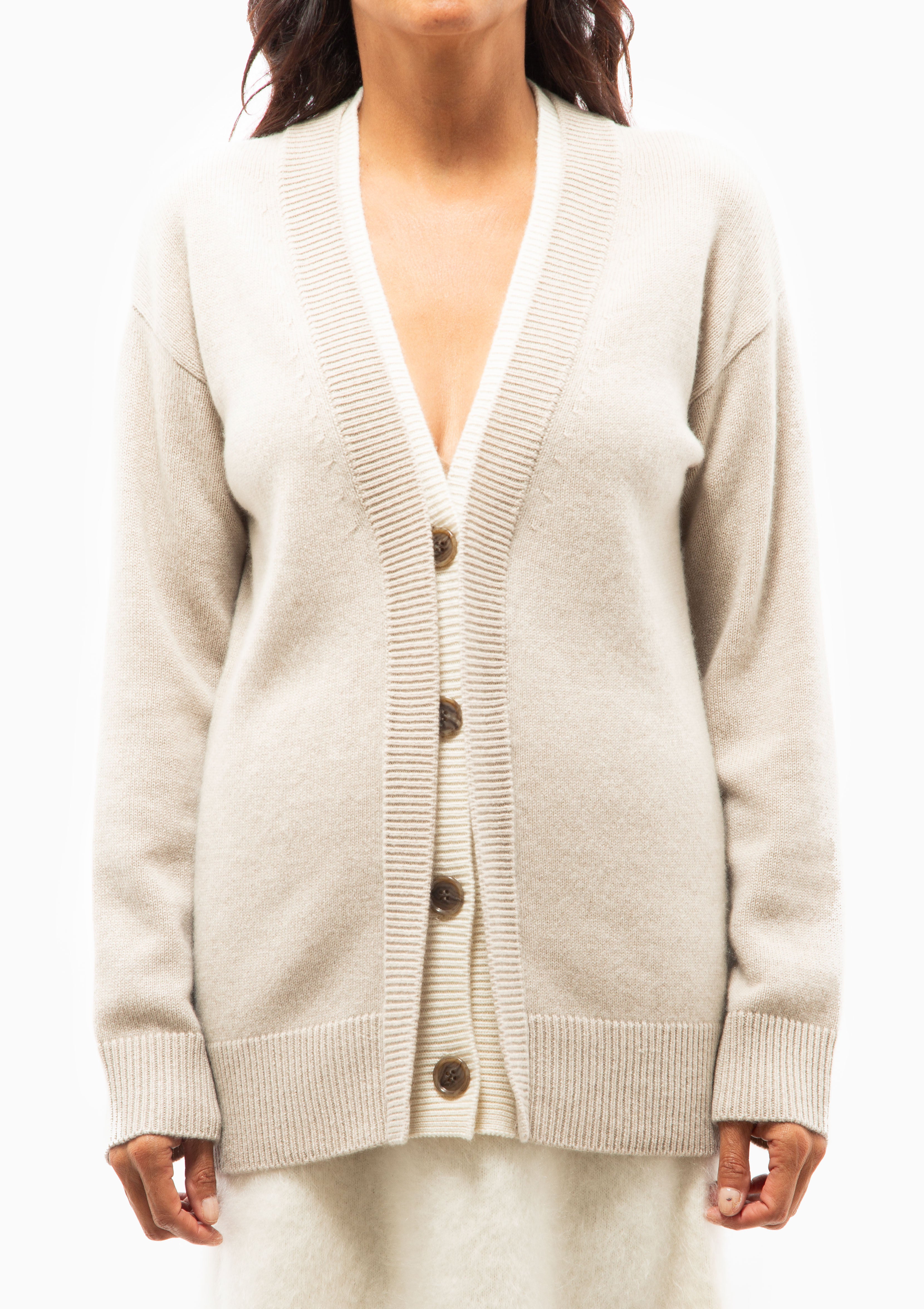 Lili Cardigan | Sand/Cream