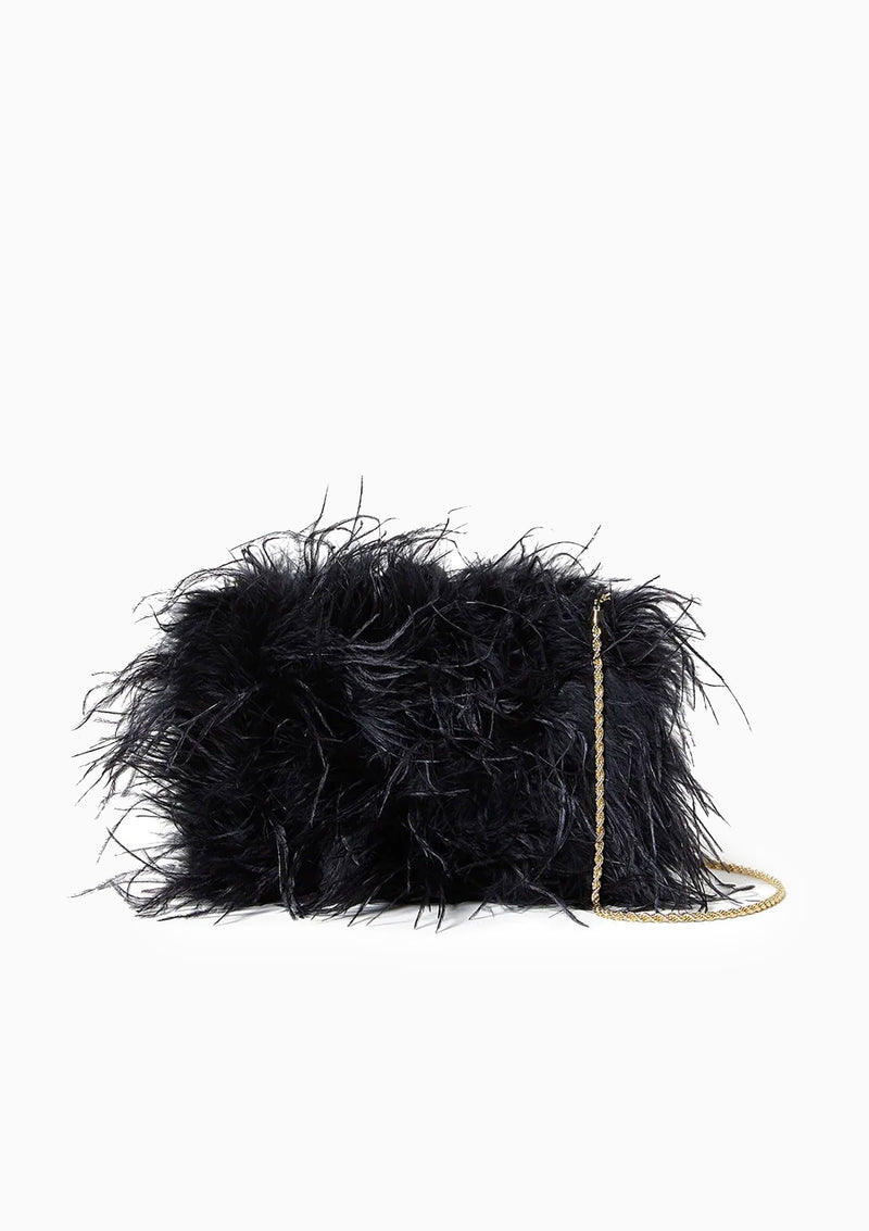 Loeffler Randall Zahara Mini Feather Pouch