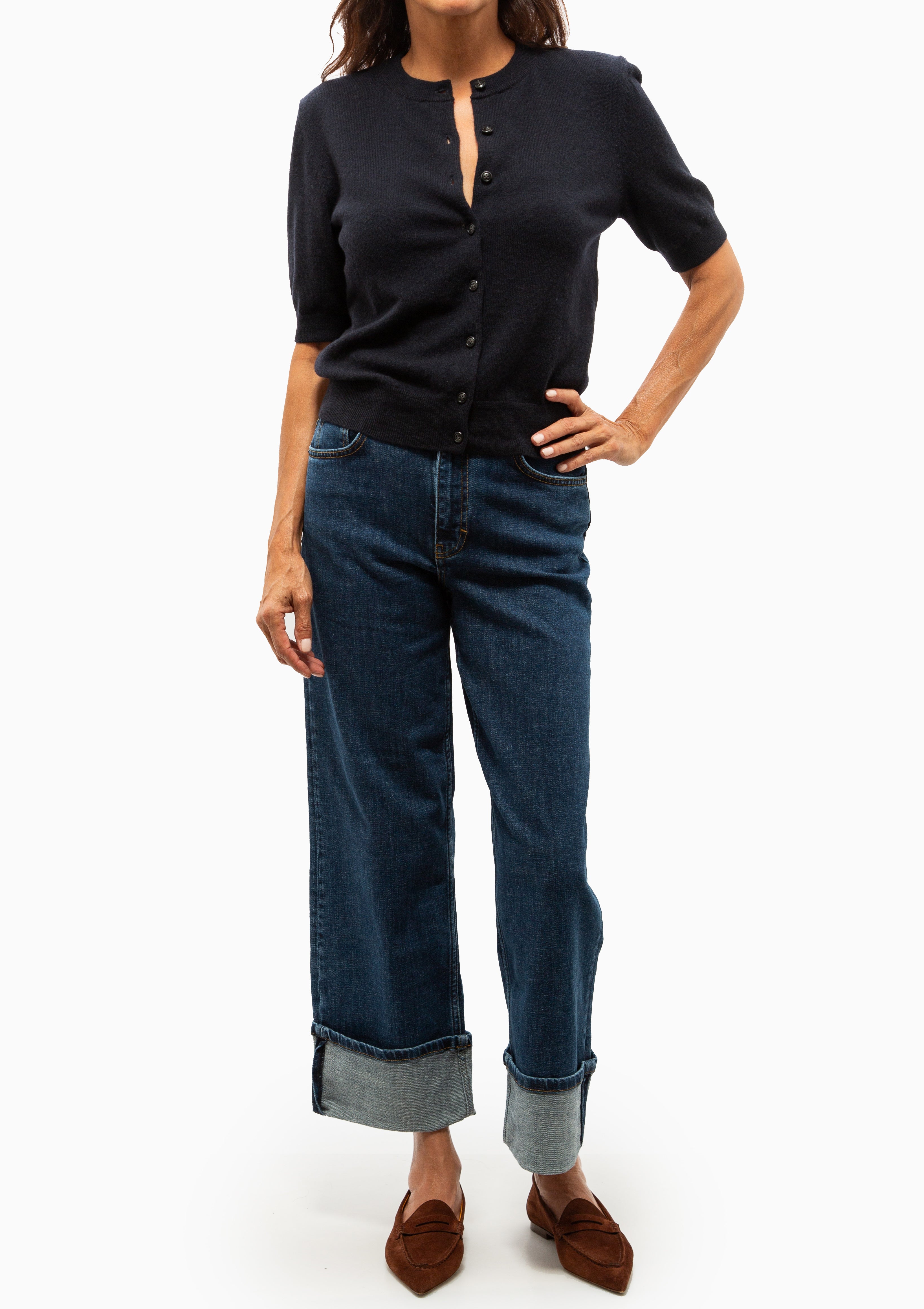 Marene Cardigan | Deep Navy