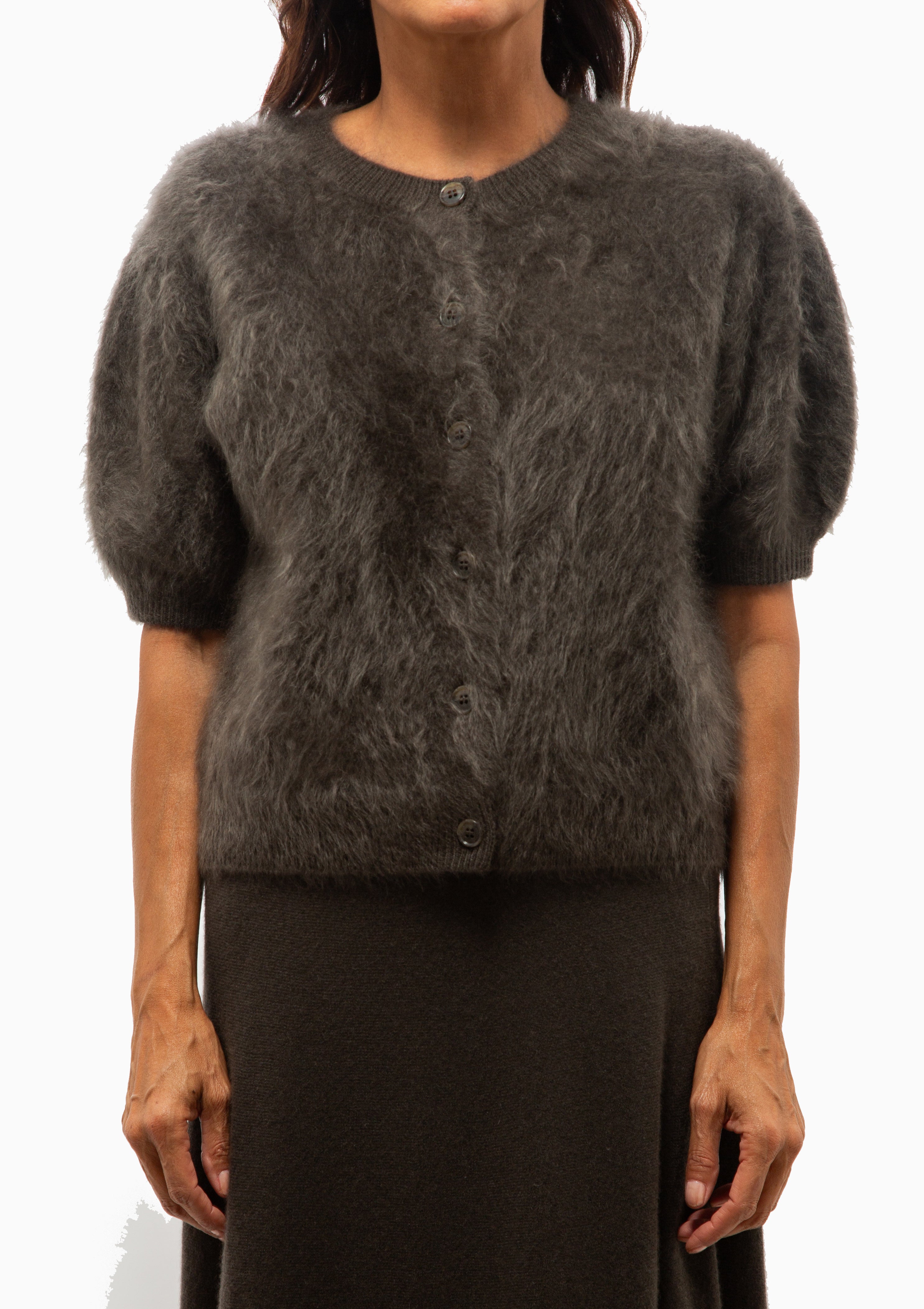 Lucianne Cardigan | Dark Fern Brushed