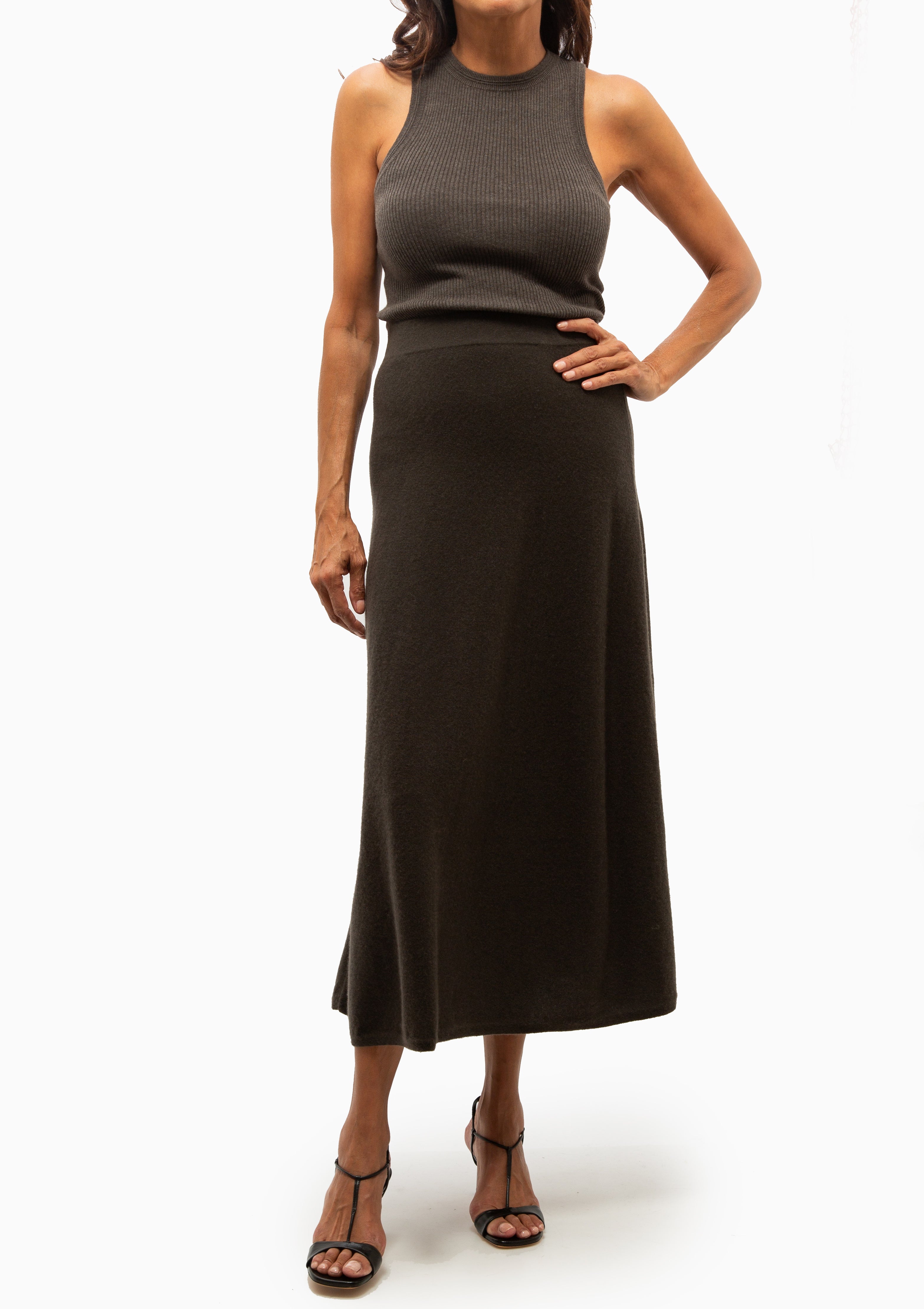 Amya Tank | Deep Walnut