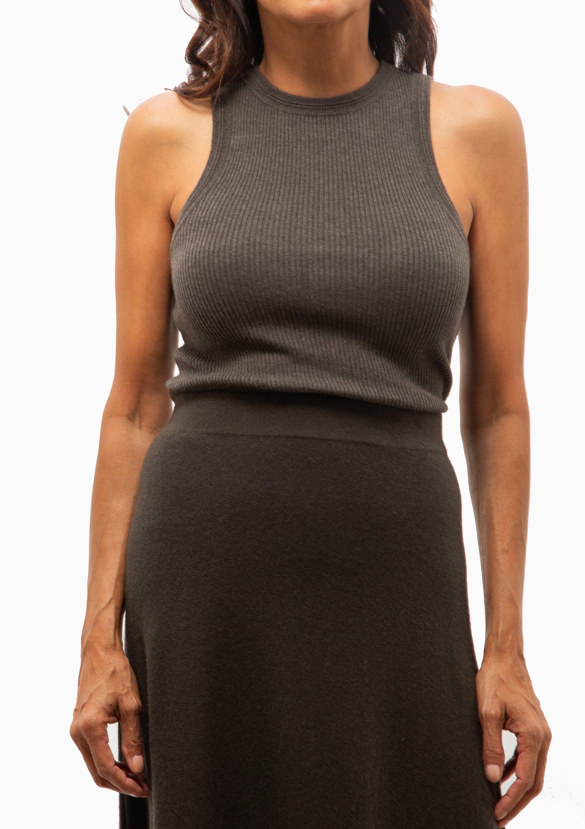 Amya Tank | Deep Walnut
