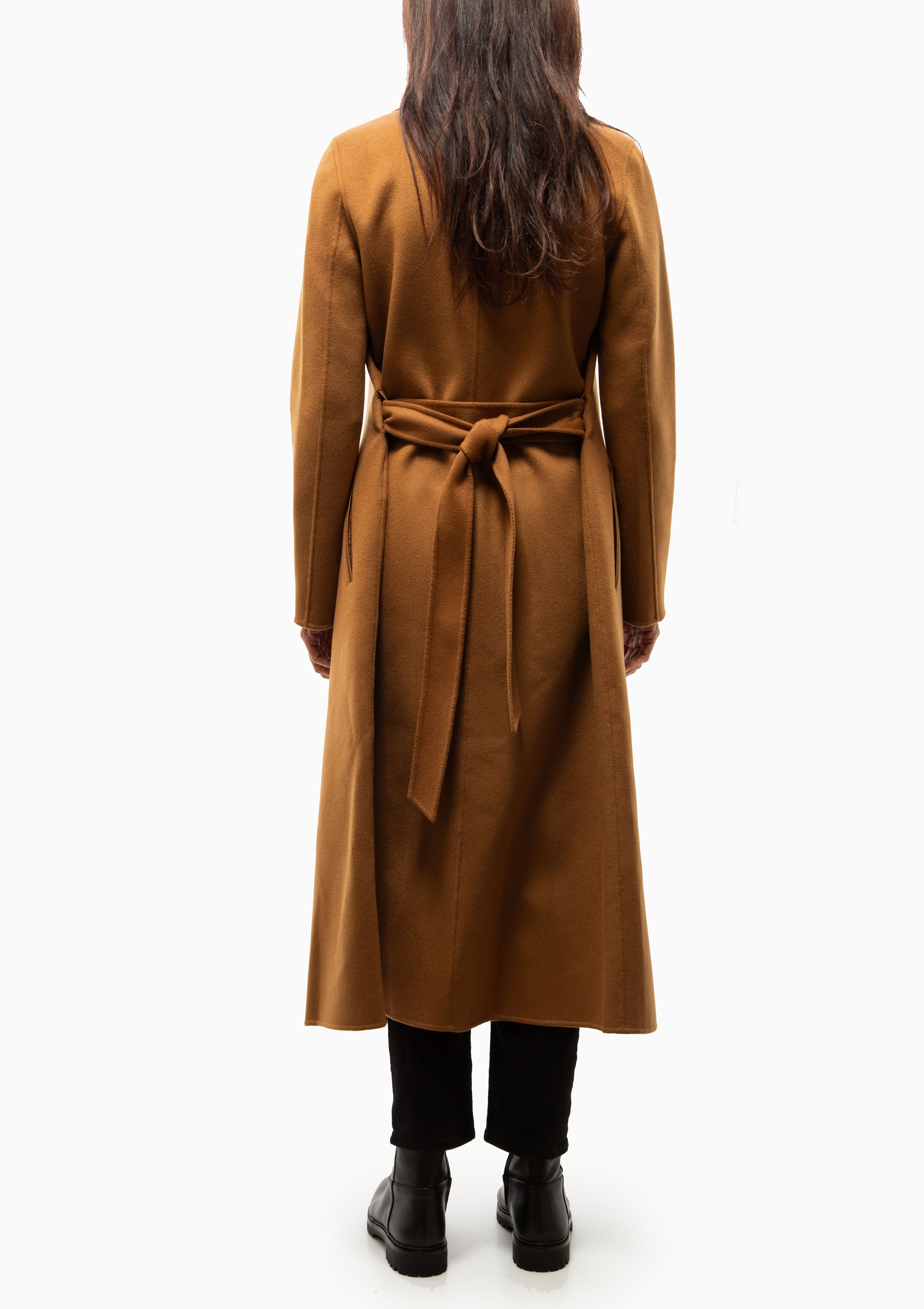 Mai Wrap Coat | Earth Brown