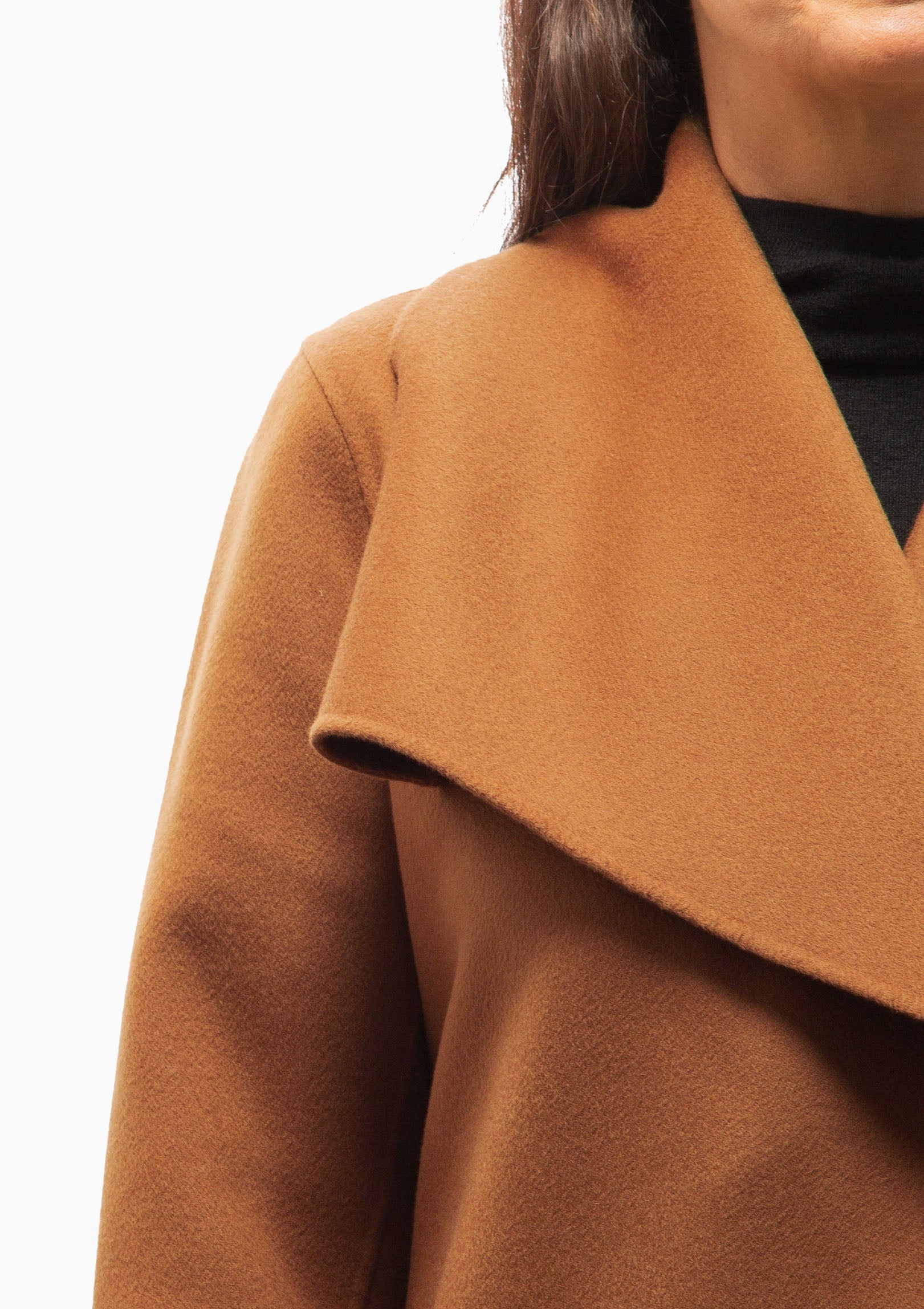 Mai Wrap Coat | Earth Brown