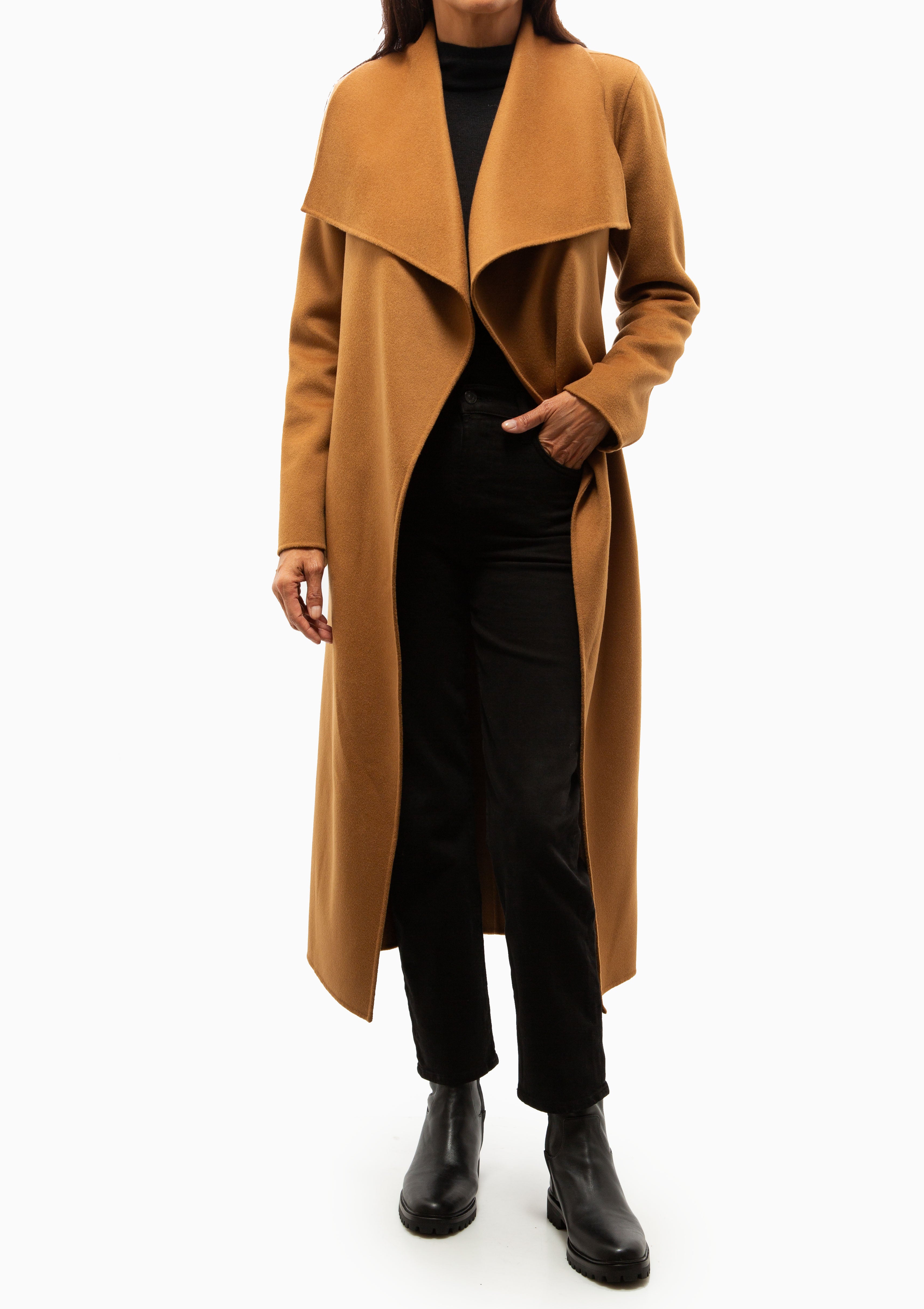 Mai Wrap Coat | Earth Brown