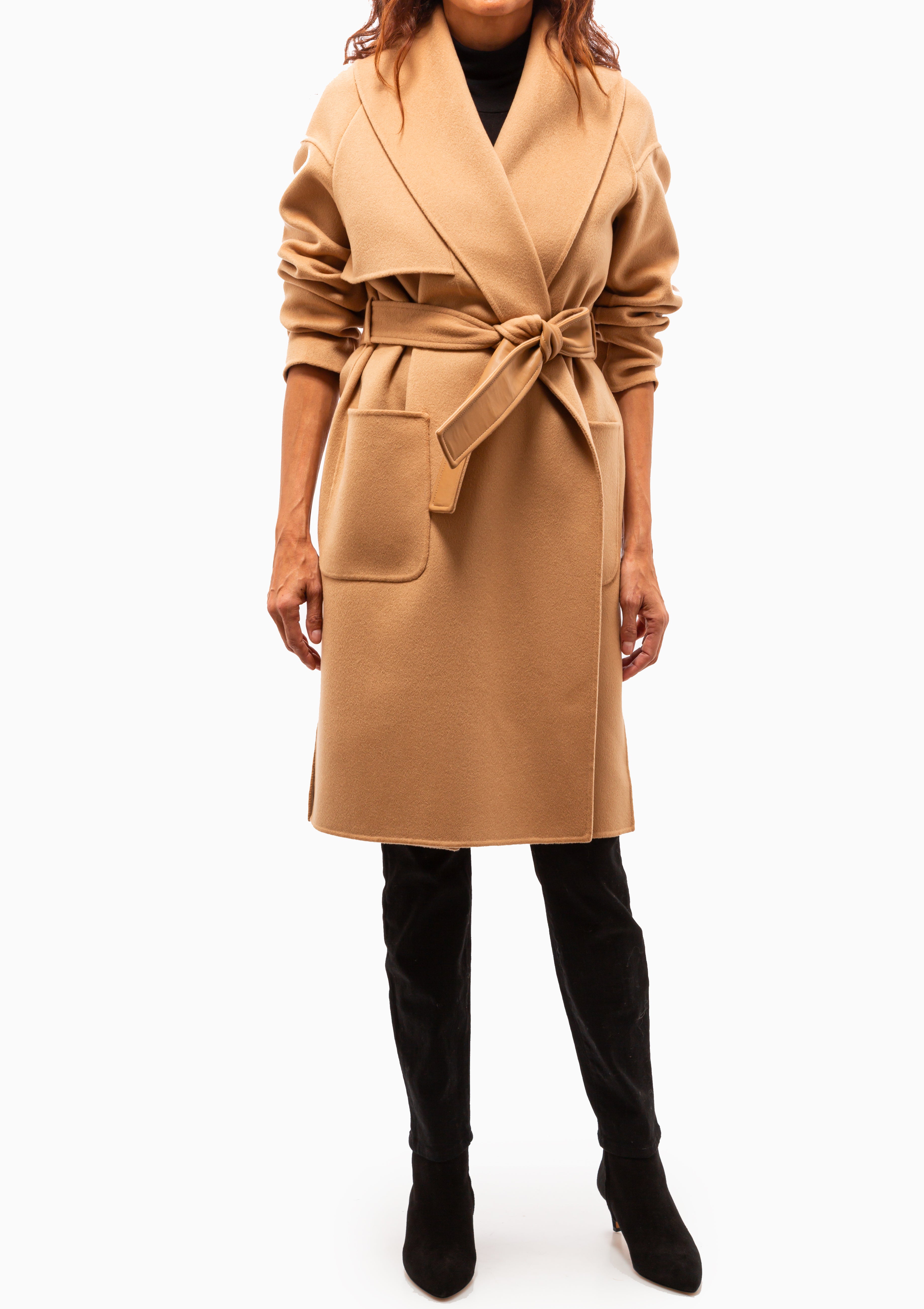 Thalia Robe Coat | Tan