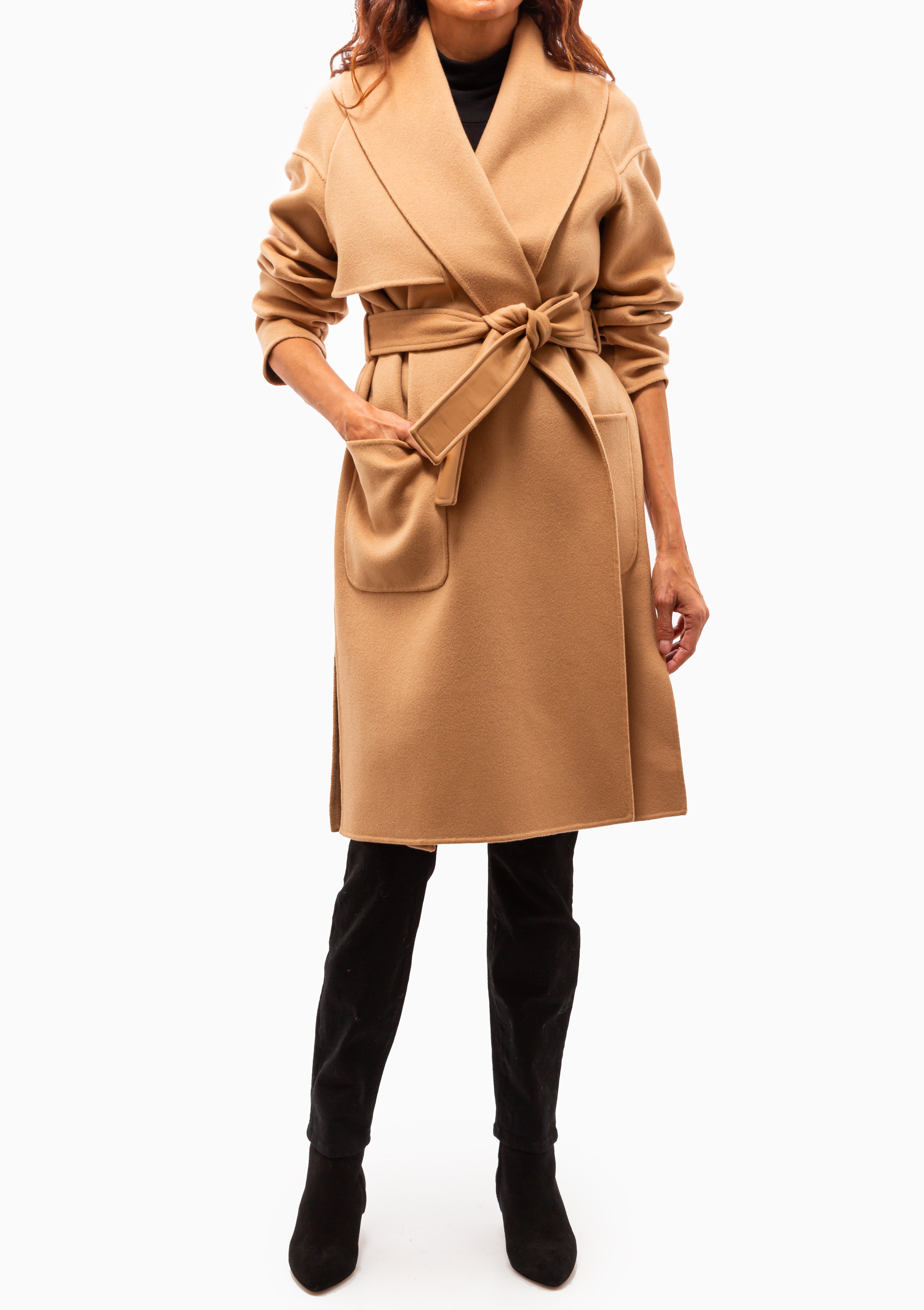 Thalia Robe Coat | Tan