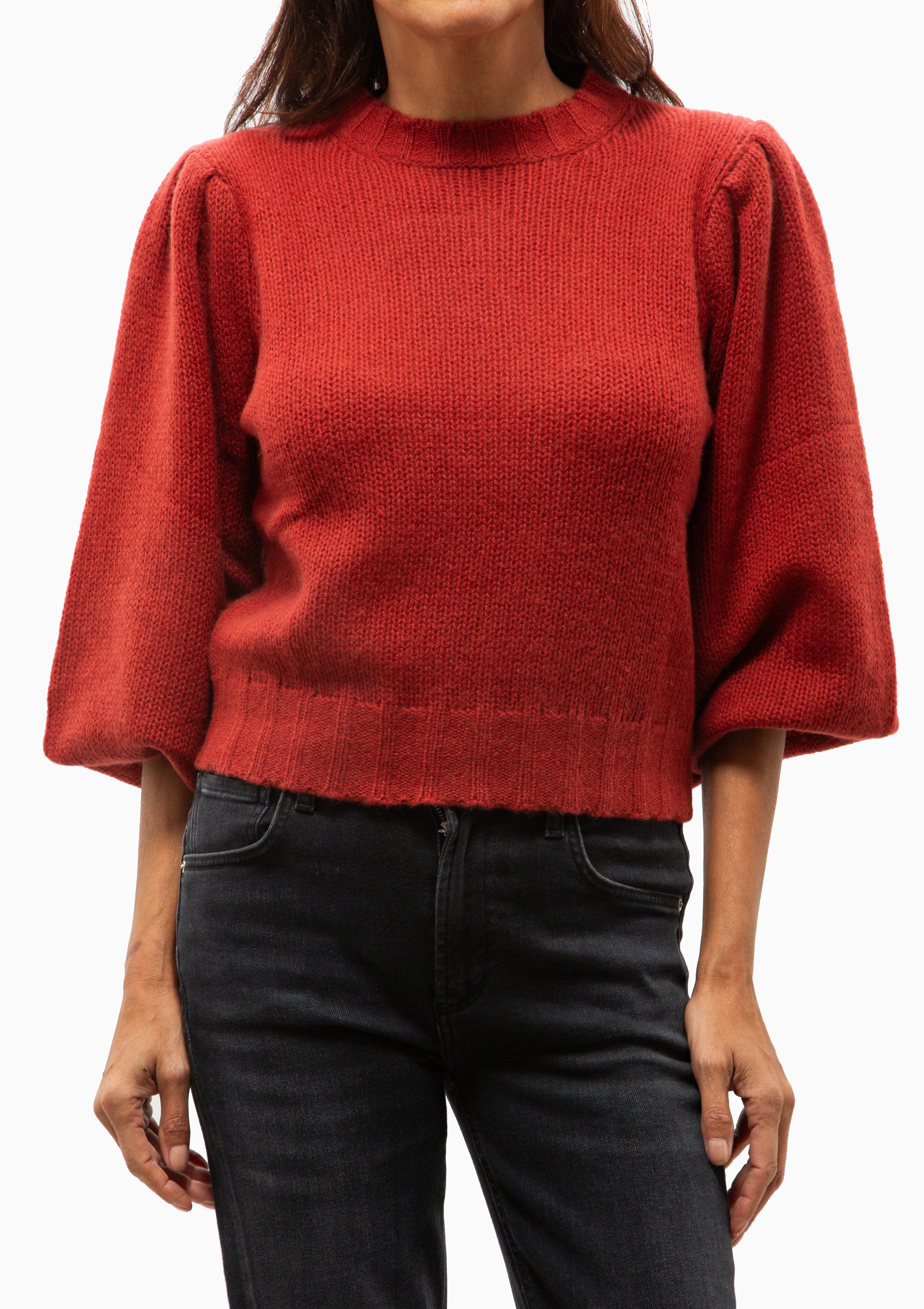 Blue Pansy Top | Rusty Red