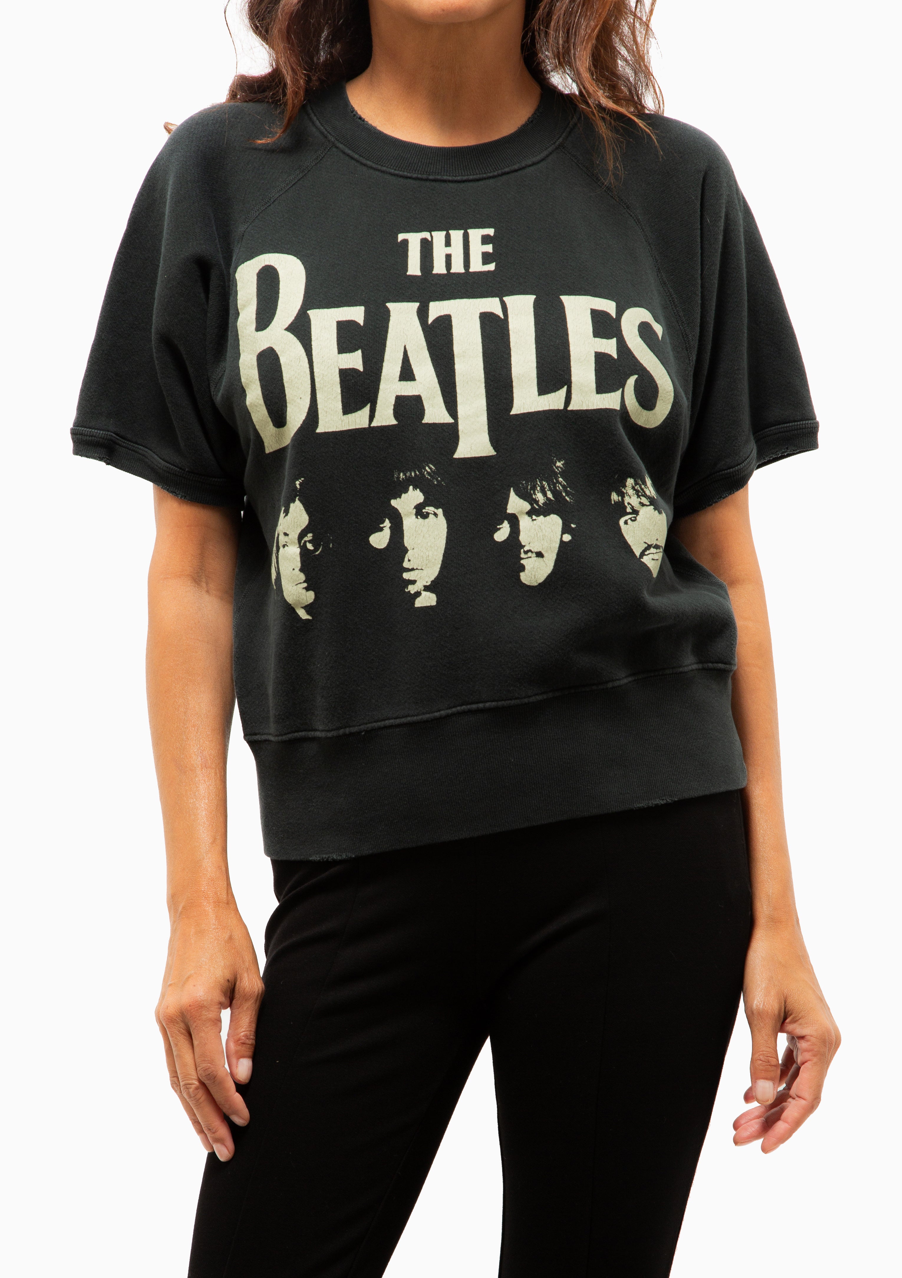 Beatles Short Sleeve Sweatshirt | Coal Pigment