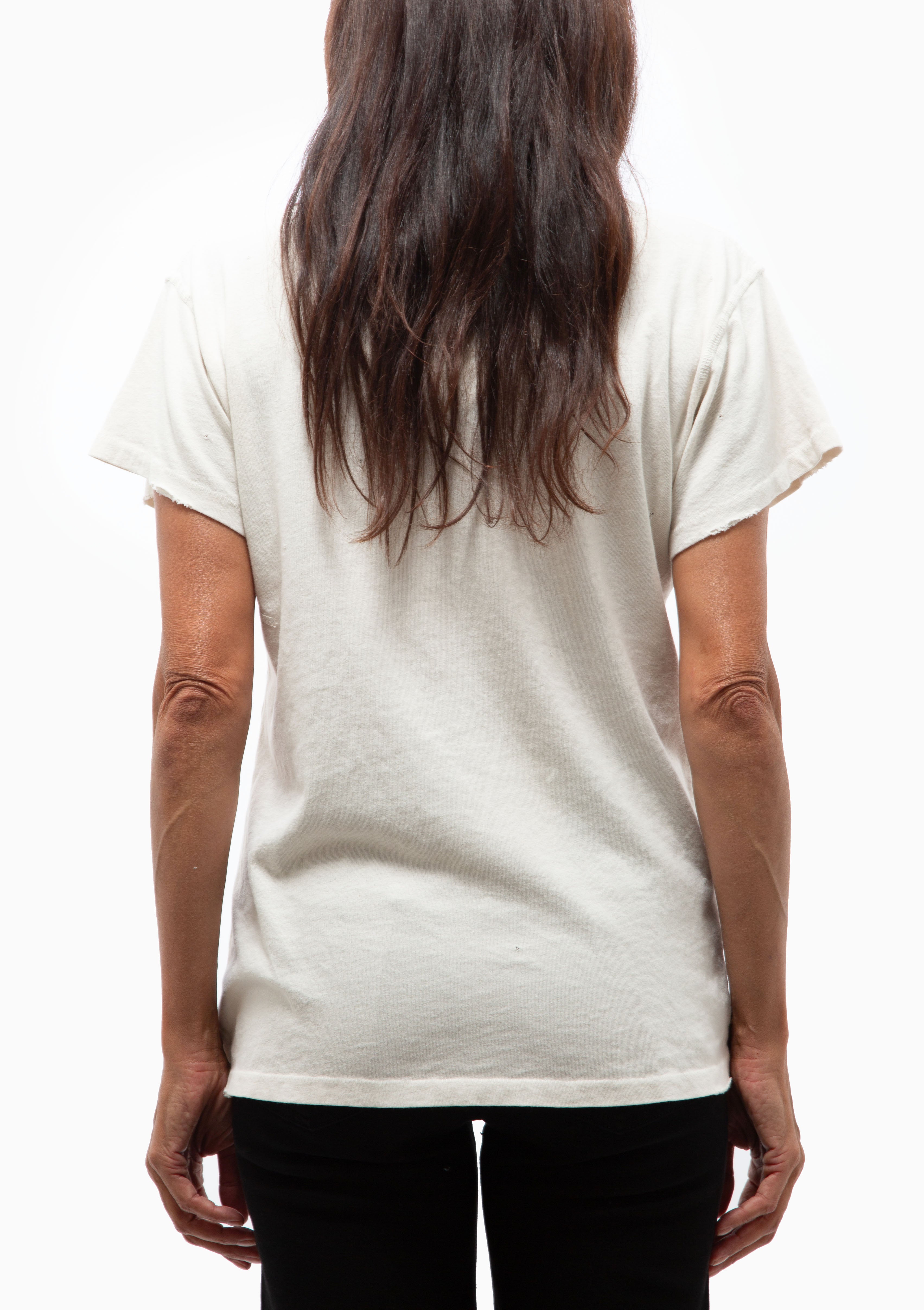 Blondie Crew Tee | Vintage White