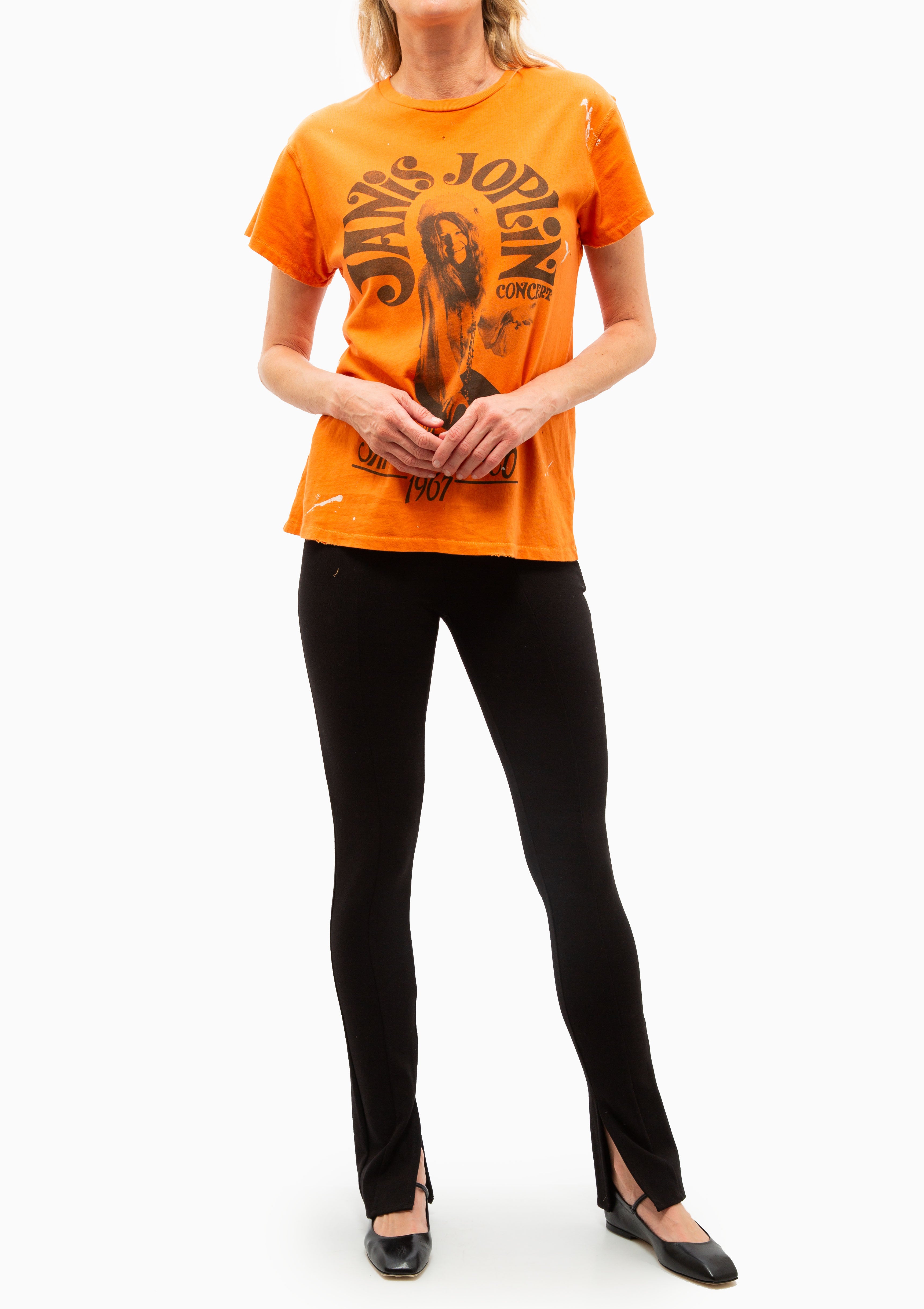 Janis Joplin Crew Tee | Orange Crush