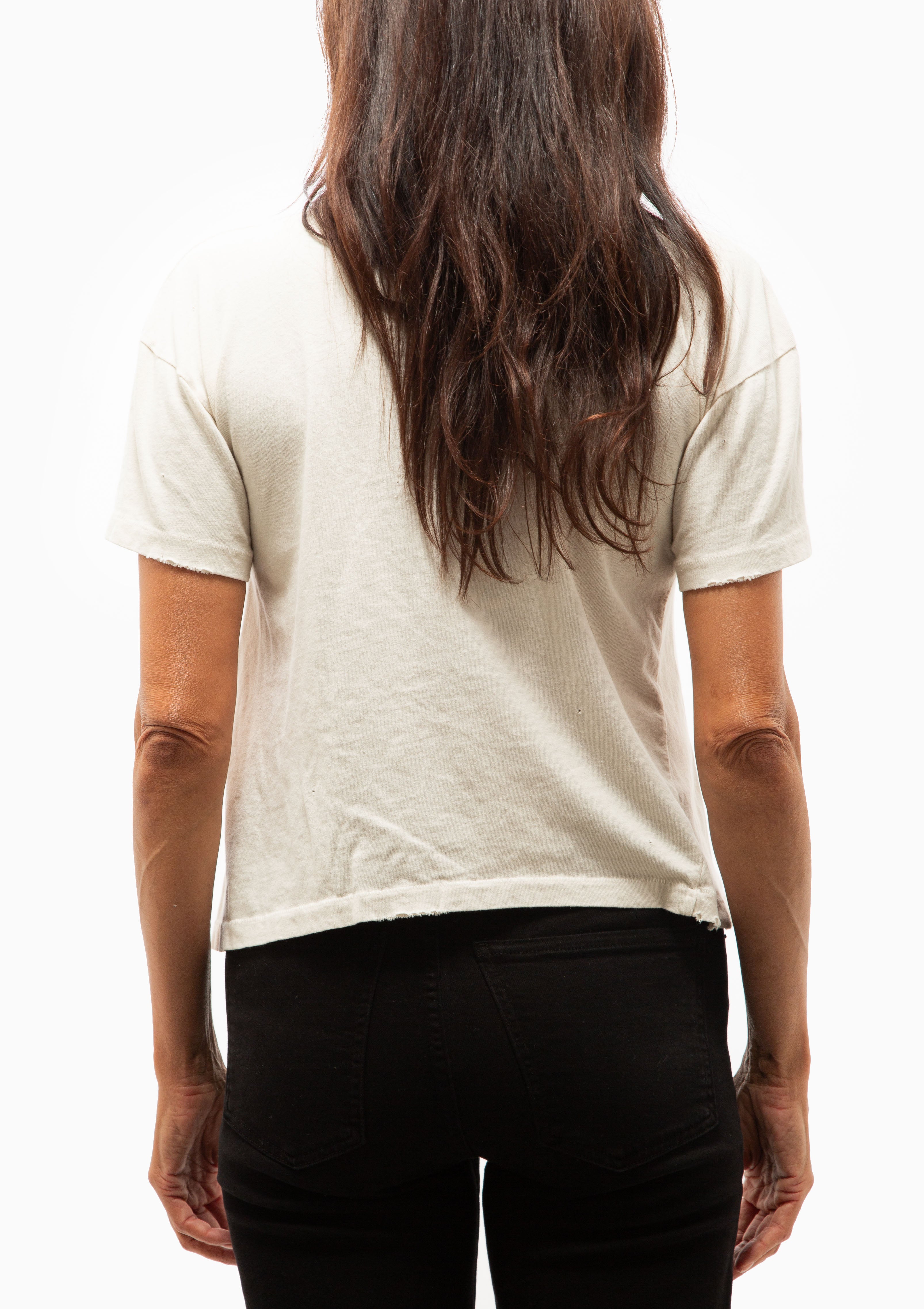 Queen Crop Tee | Vintage White
