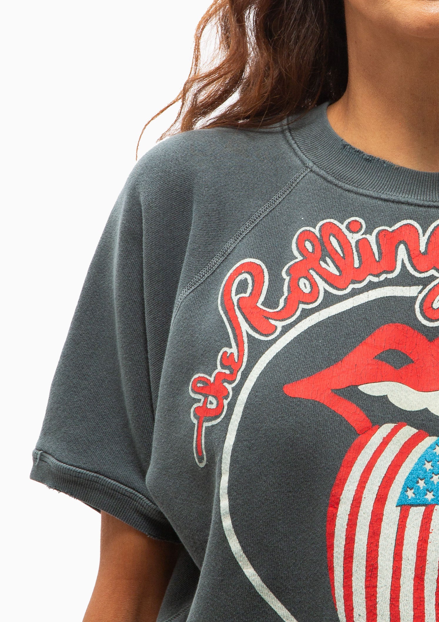 Rolling Stones Short Sleeve Sweatshirt | Dusk