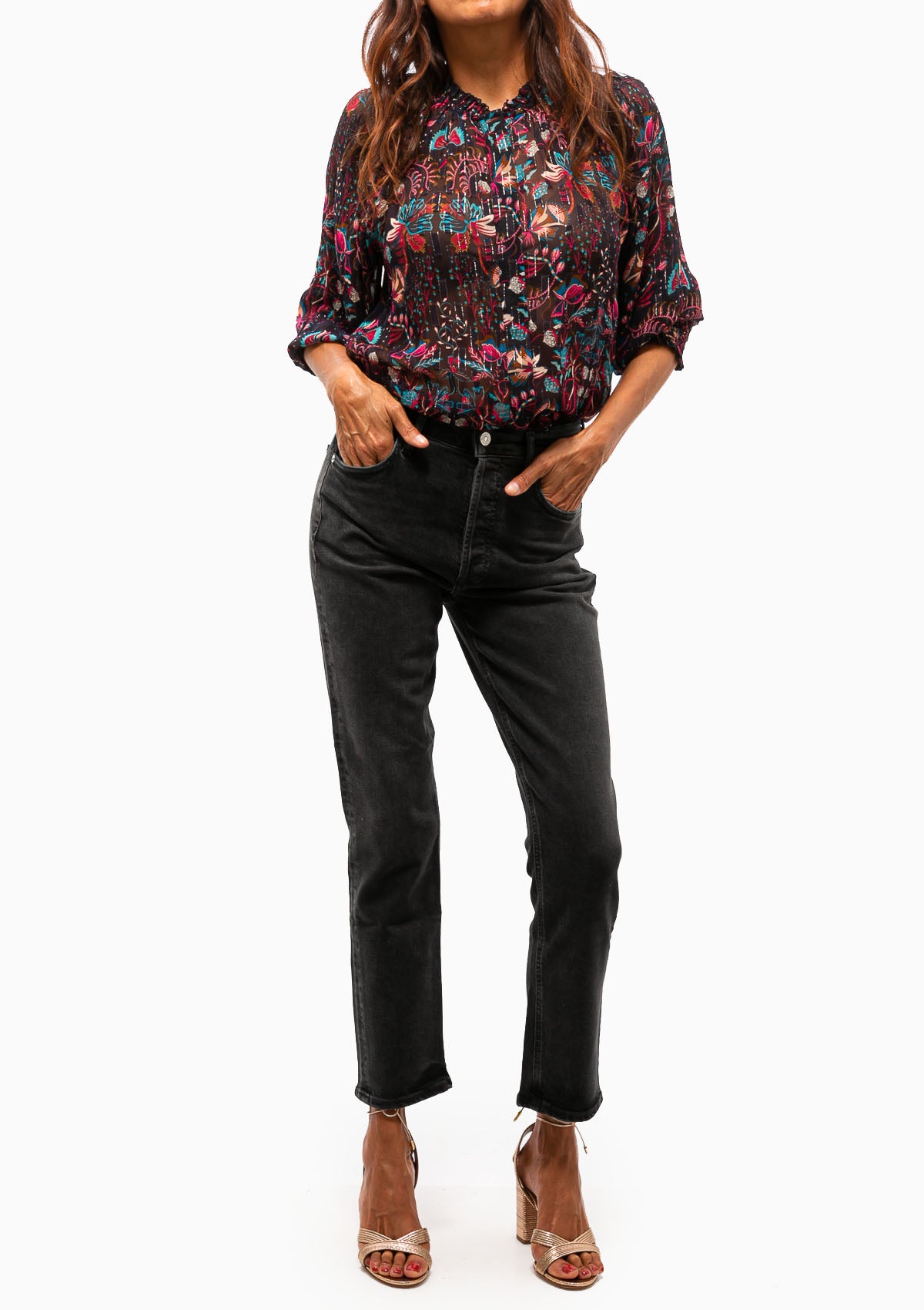 Palermo Julieta Blouse | Ocean Blue