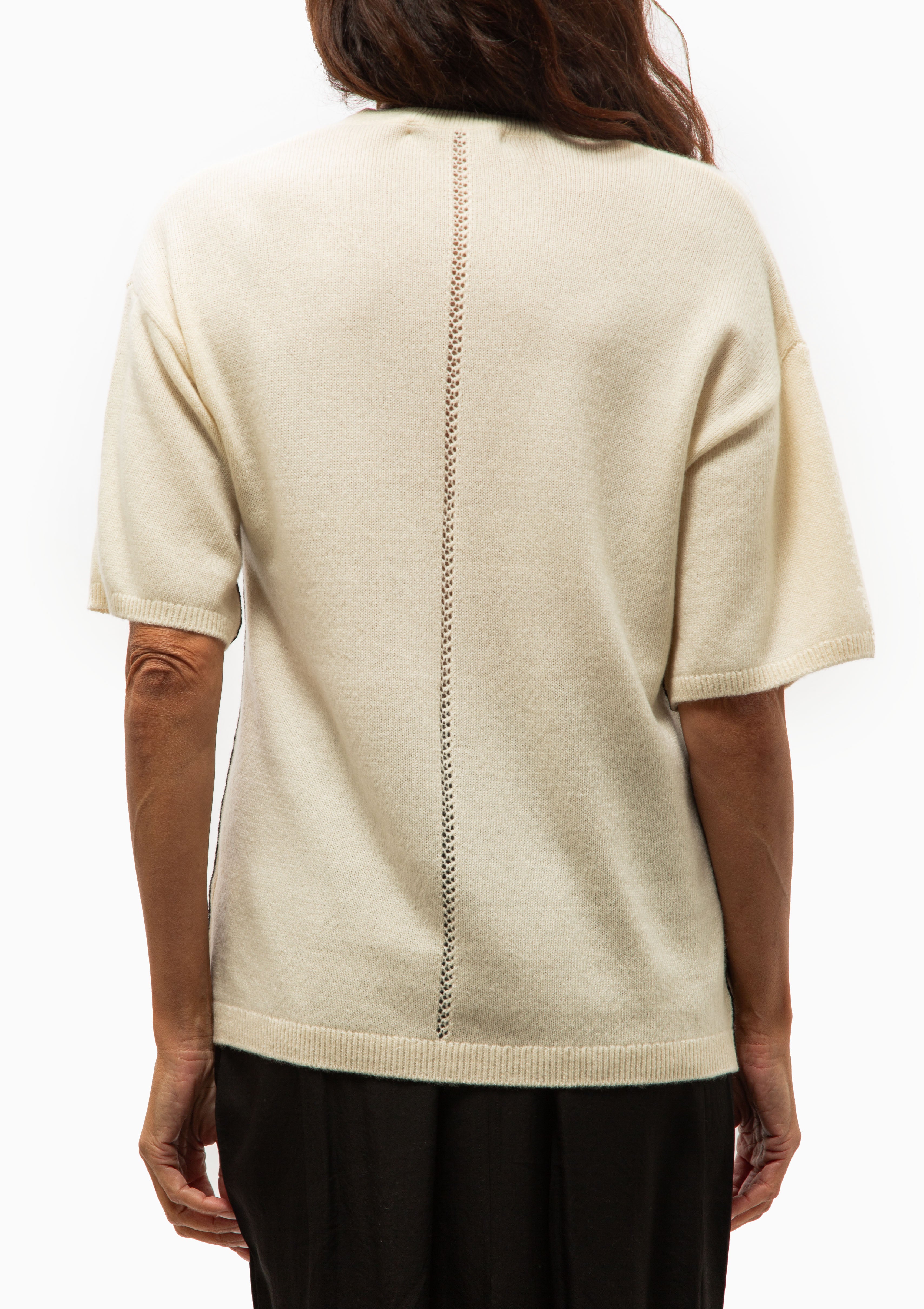 Drop Shoulder T-Shirt | Ivory