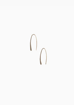 14K Hammered Drop Earrings