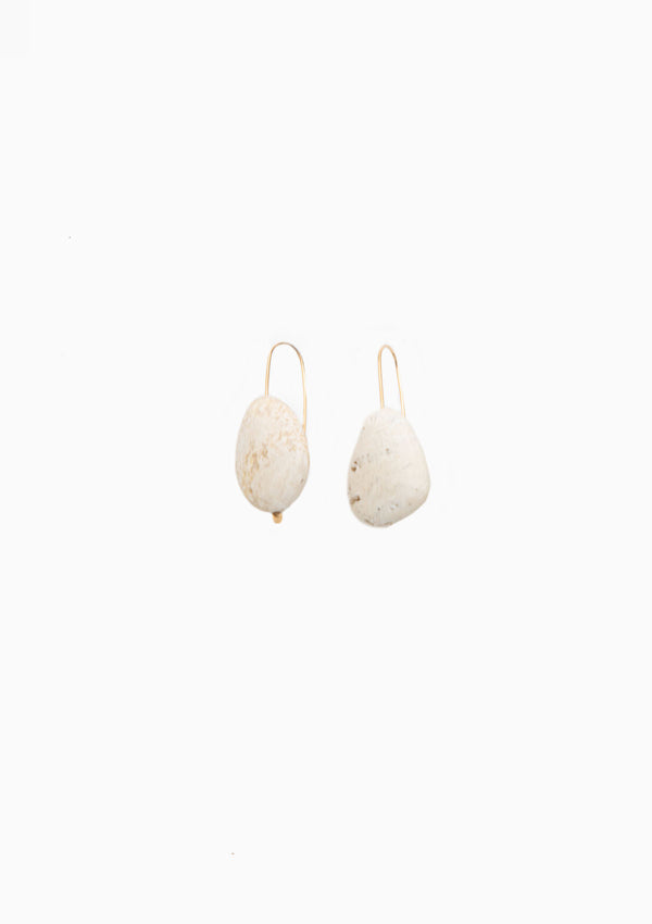 Stone Drop Earrings | Roman Travertine