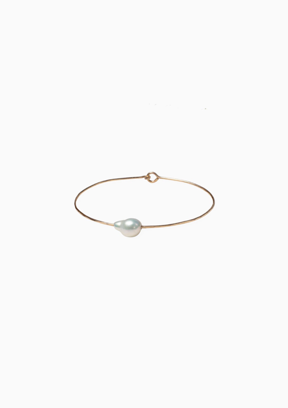 Petite Baroque Pearl Cuff, White | Small