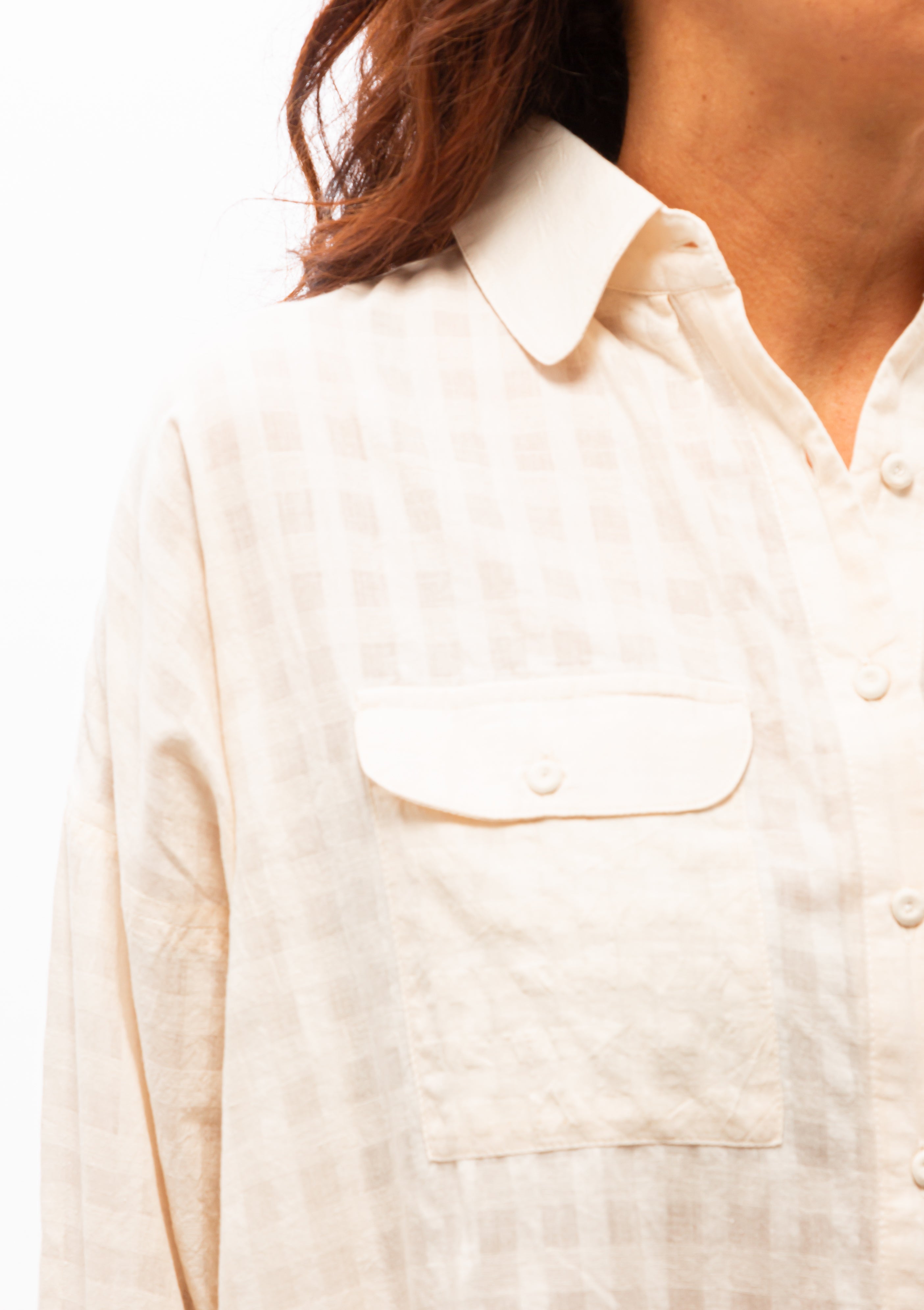 Kyoto Blouse | Parchment Boxweave