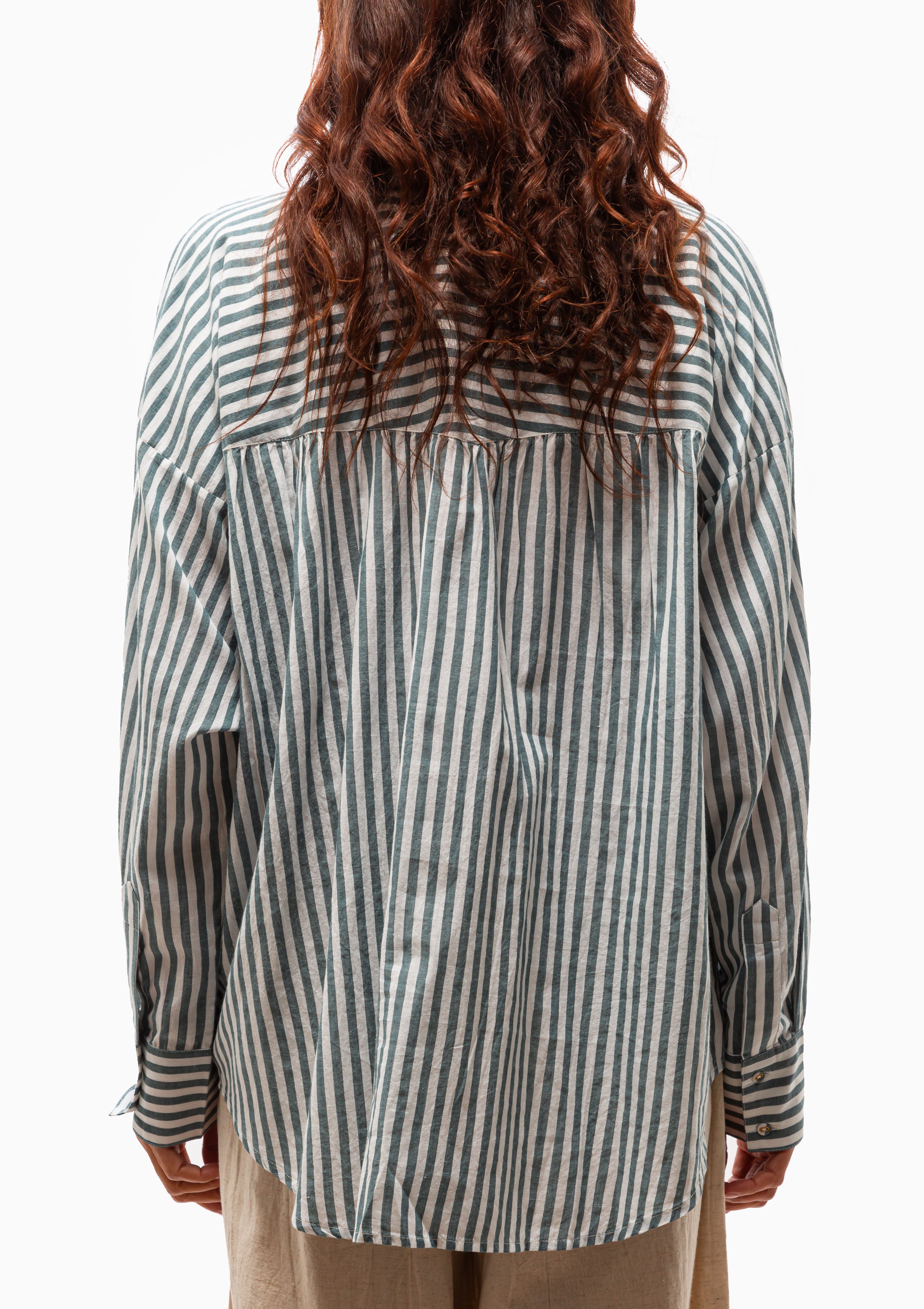 Kyoto Shirt | Ocean Stripe