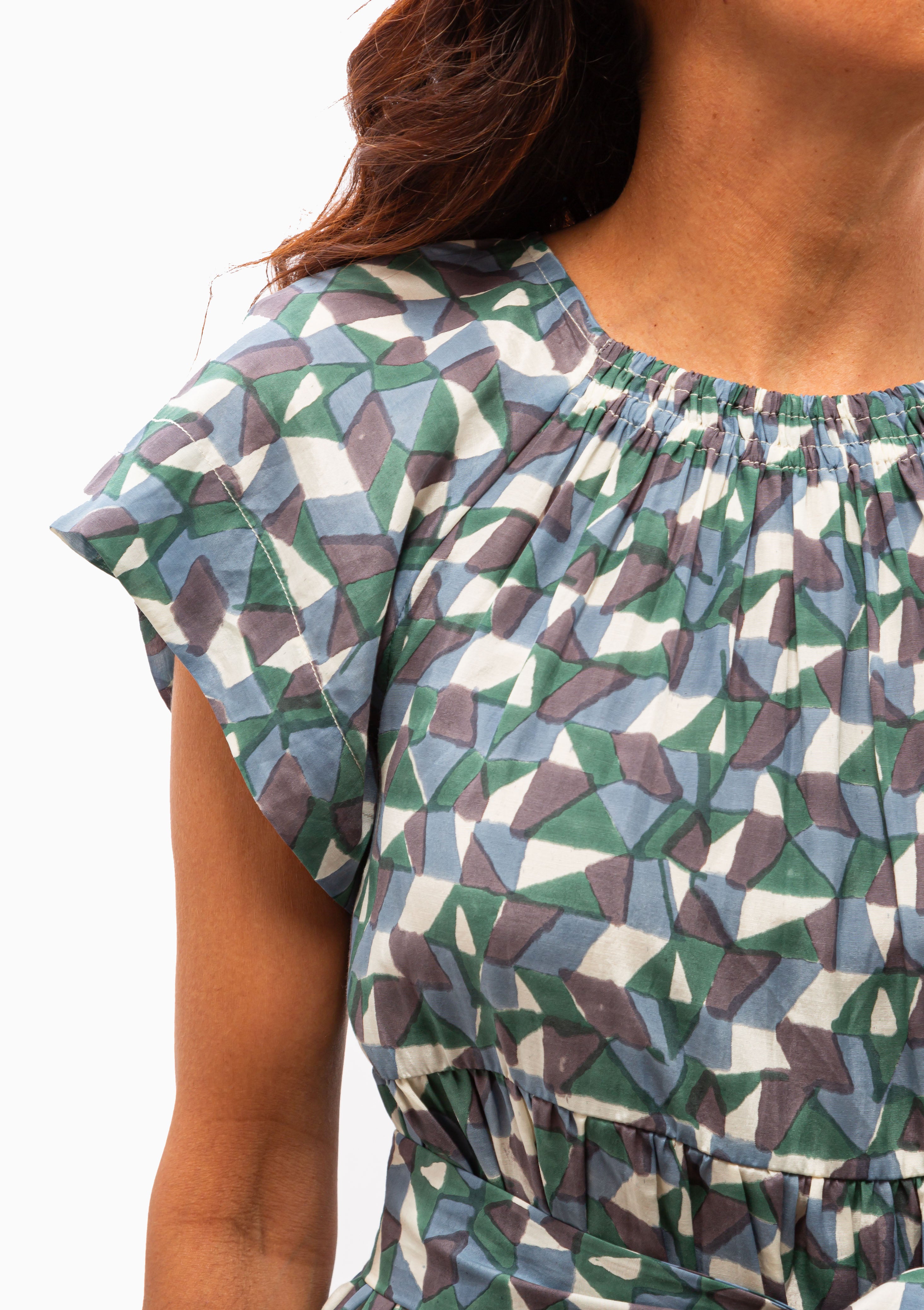 Vienna Maxi Dress | Seaglass in Aegean