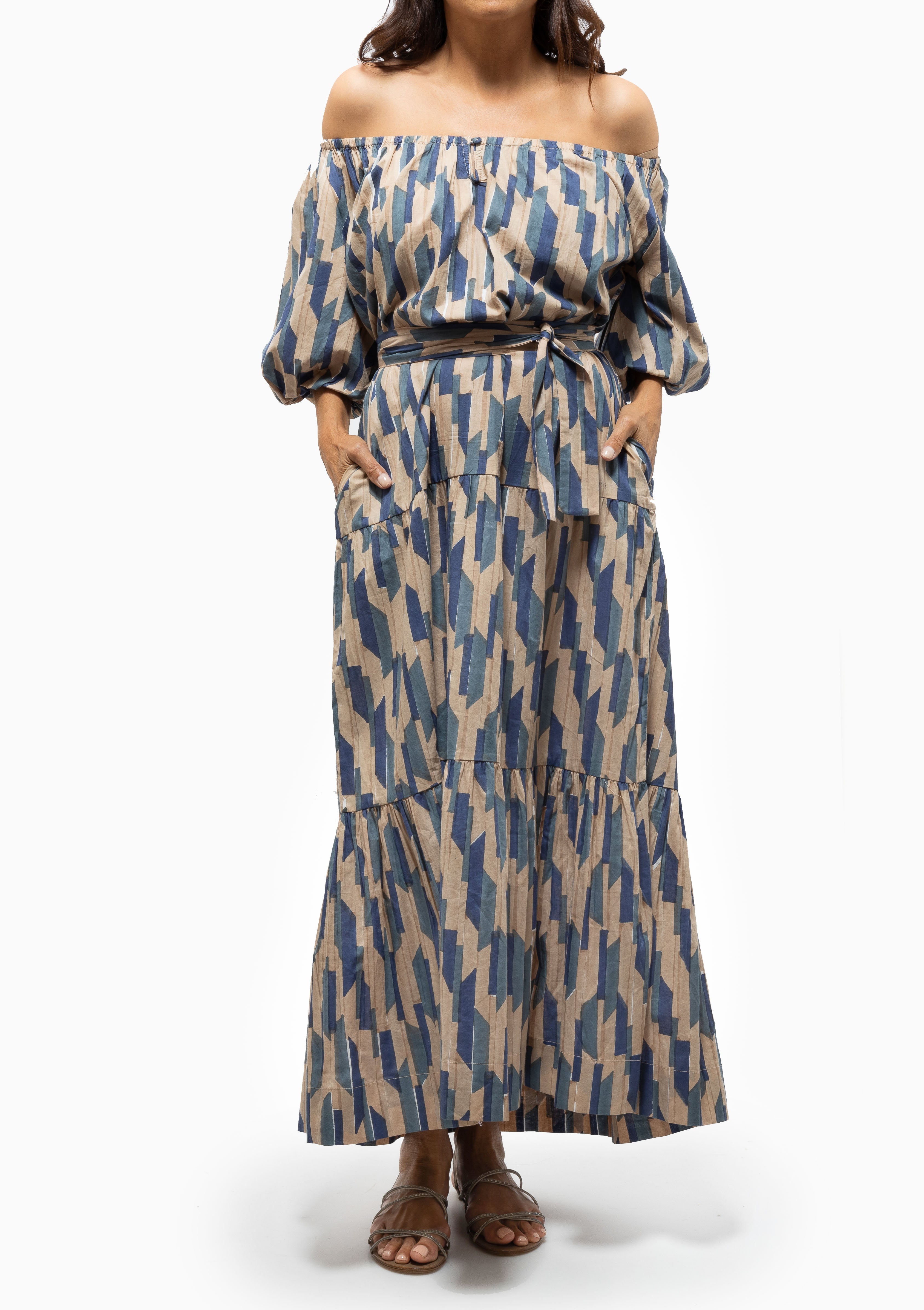 Capri Dress | Cerulean Rainfall