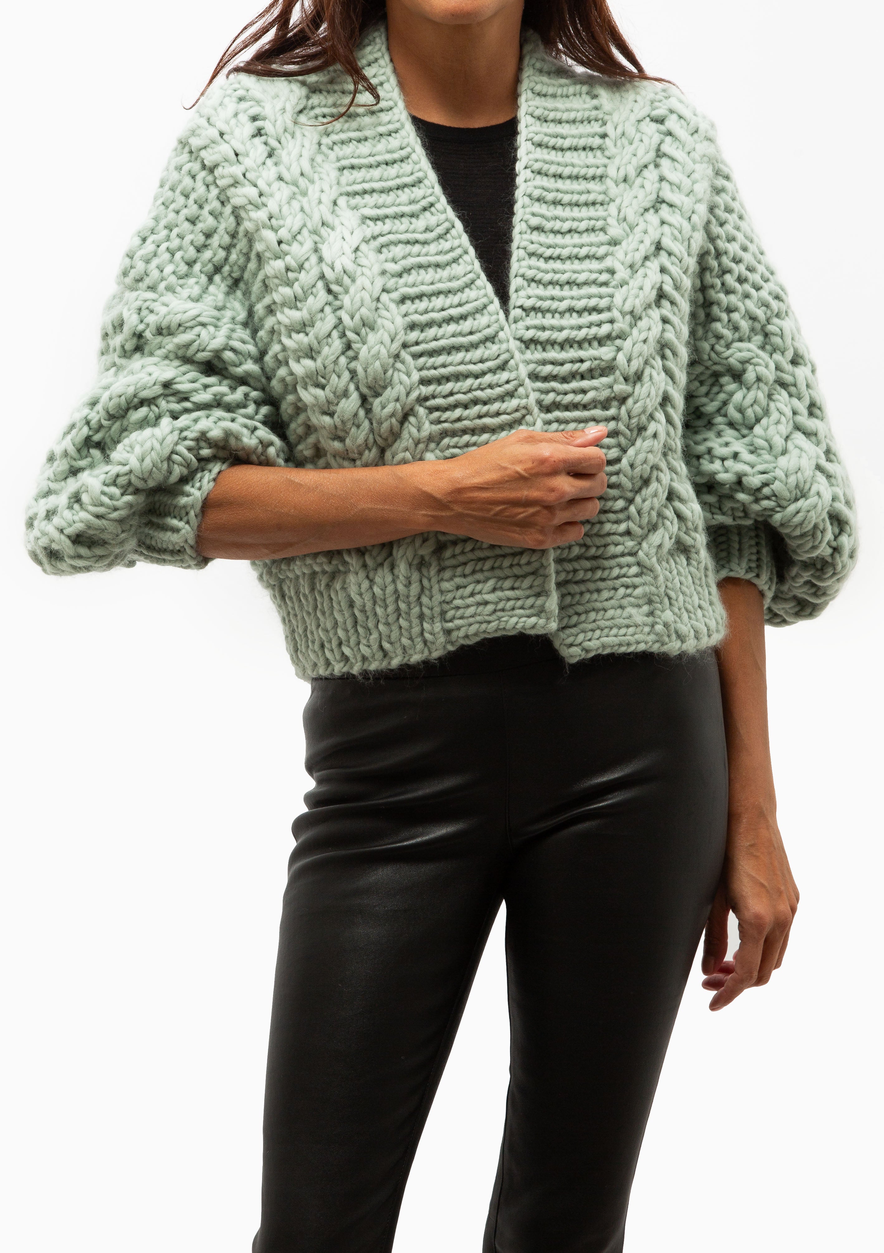 Honey Cardigan | Sea Foam