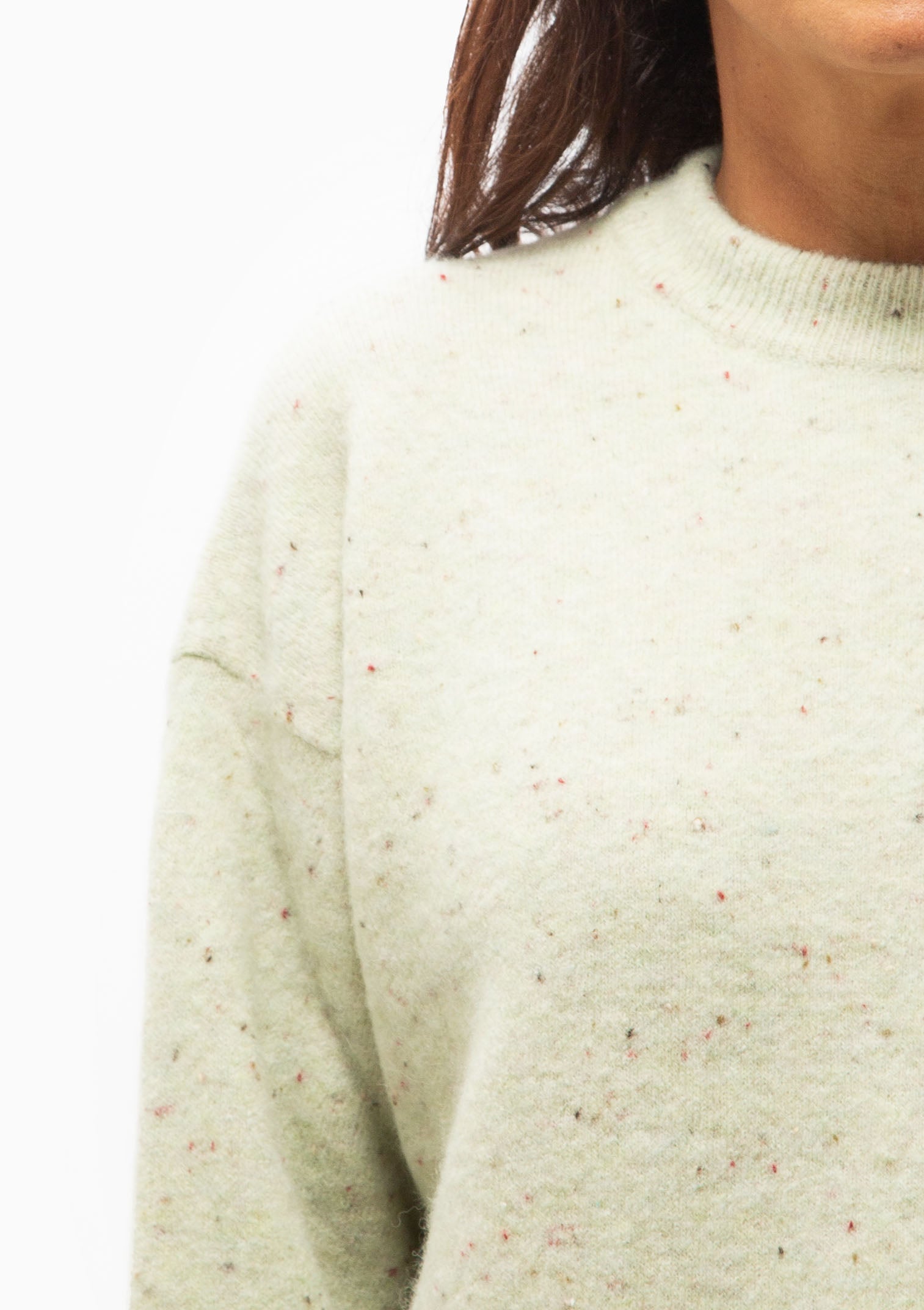 Megan Crewneck | Freckled Lime