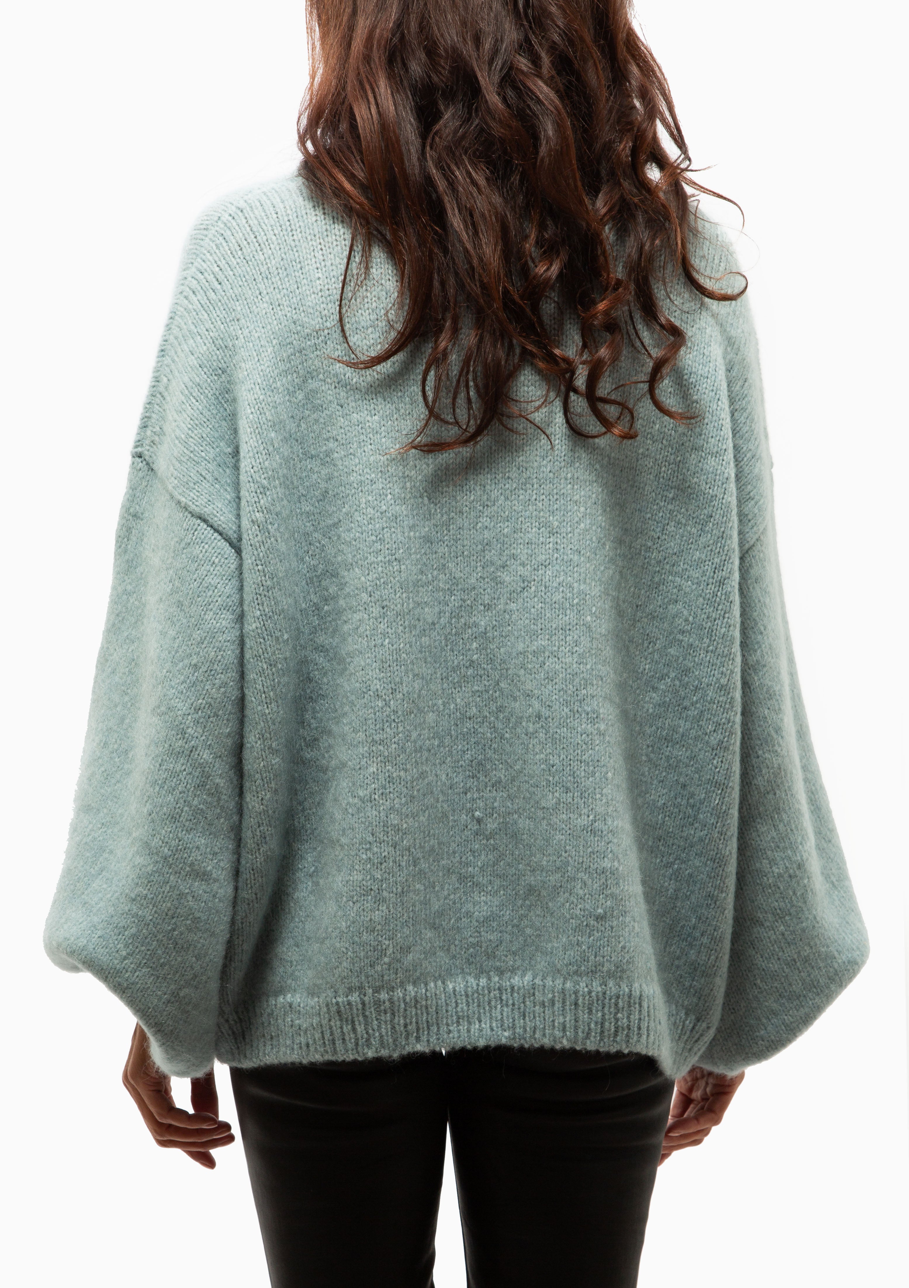 Naomi Mock Neck | Light Blue