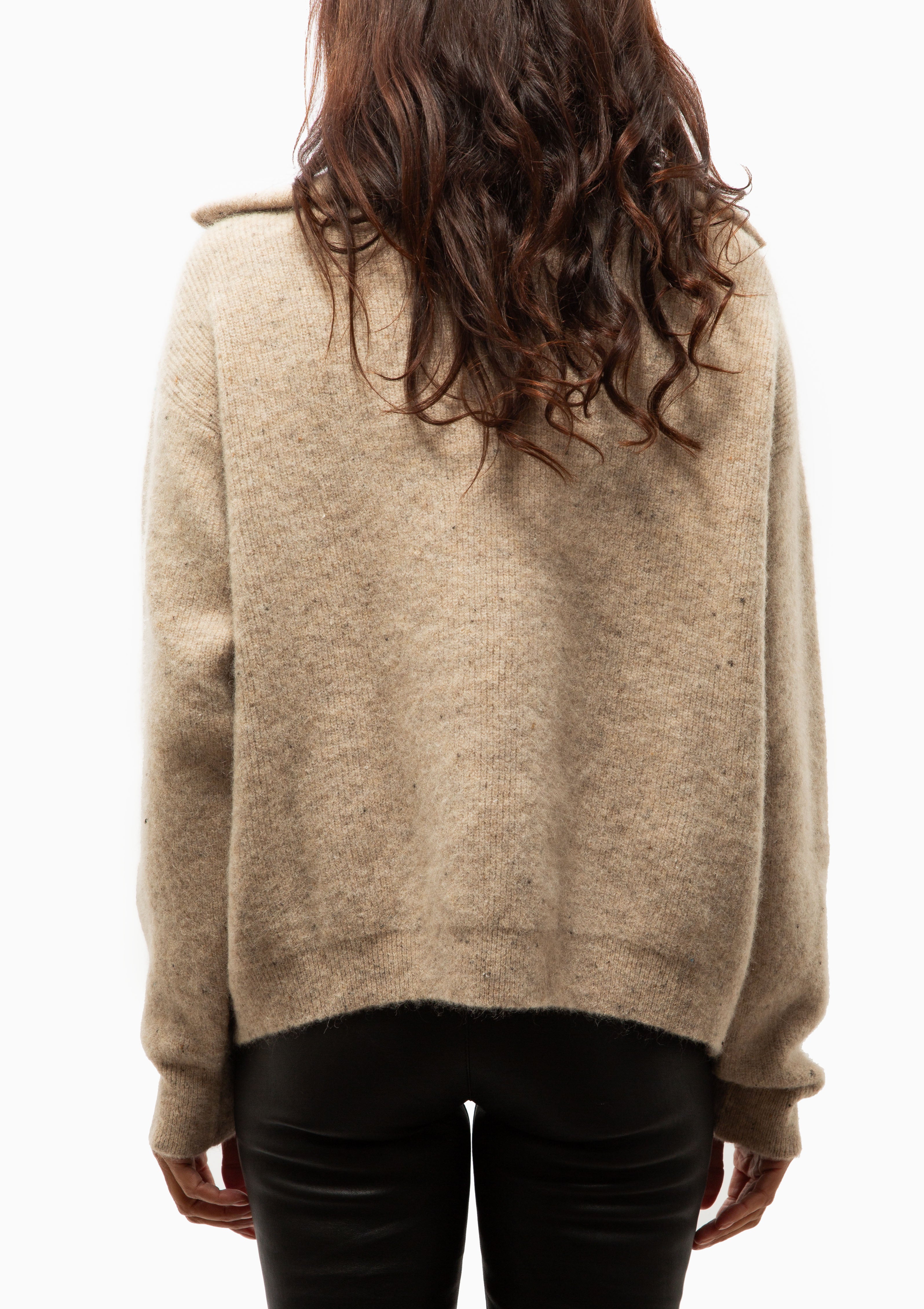 Tea Zip-Up Jumper | Freckled Mushroom