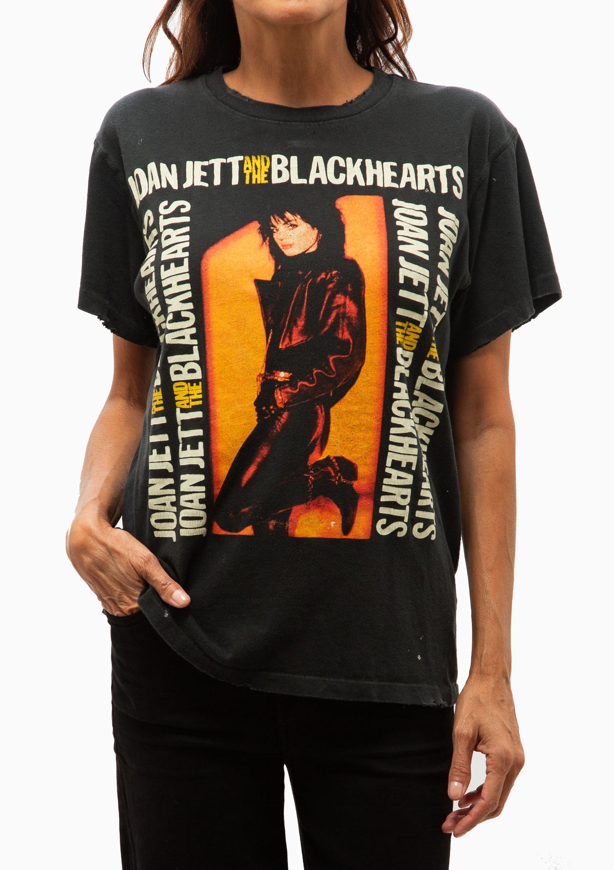 Joan Jett Crew Tee | Coal