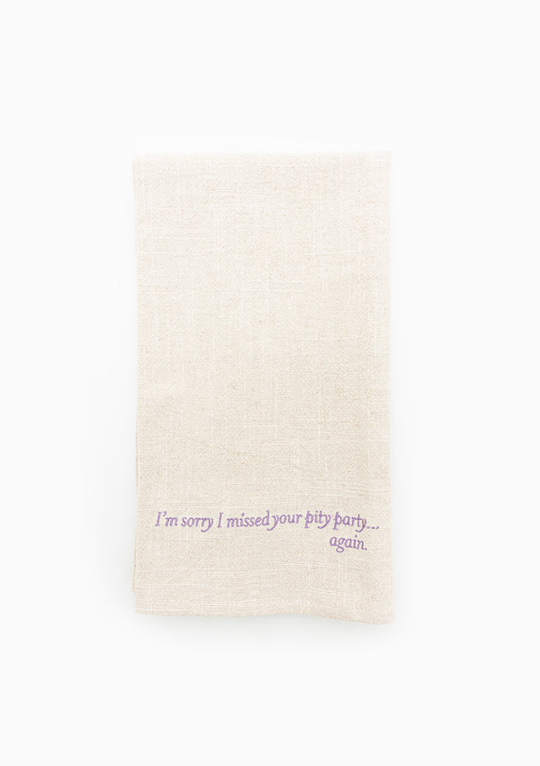 Pity Party Kitchen Towel