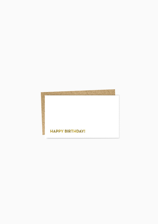 Mini, Happy Birthday Greeting Card