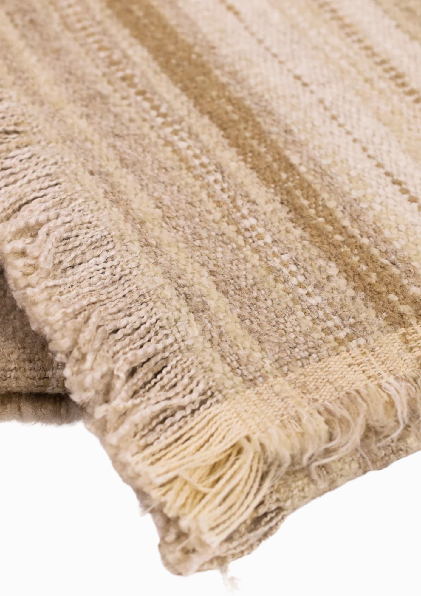 Nagy Throw, Natural/White | 79" x 55"